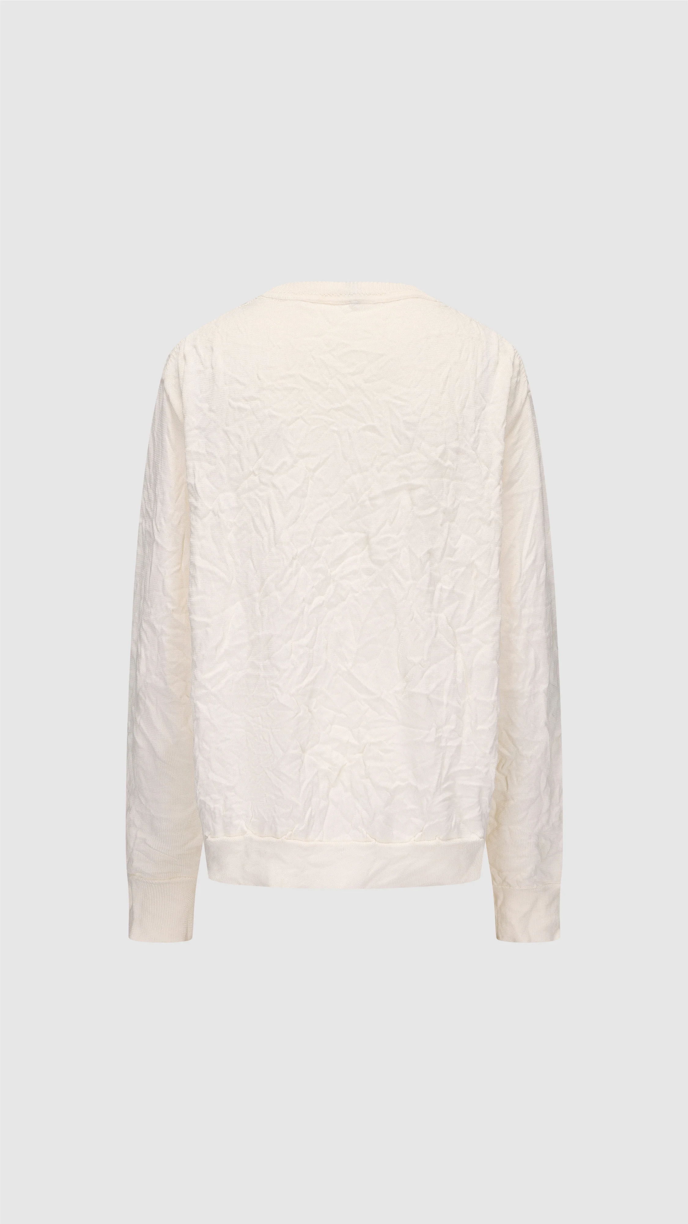 Wrinkle Polyester Dry Knit Cardigan