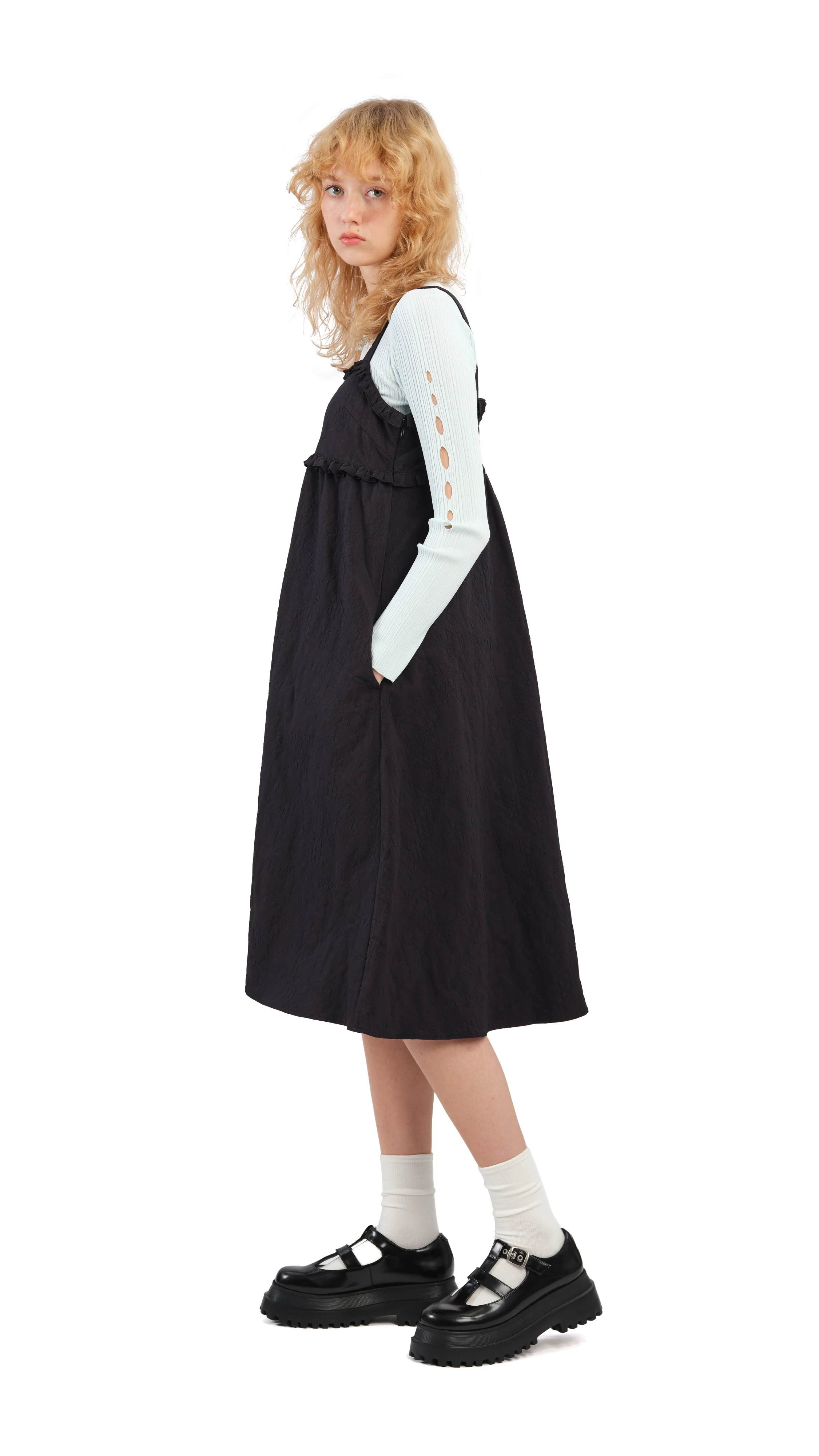 Textural Tiered Dress