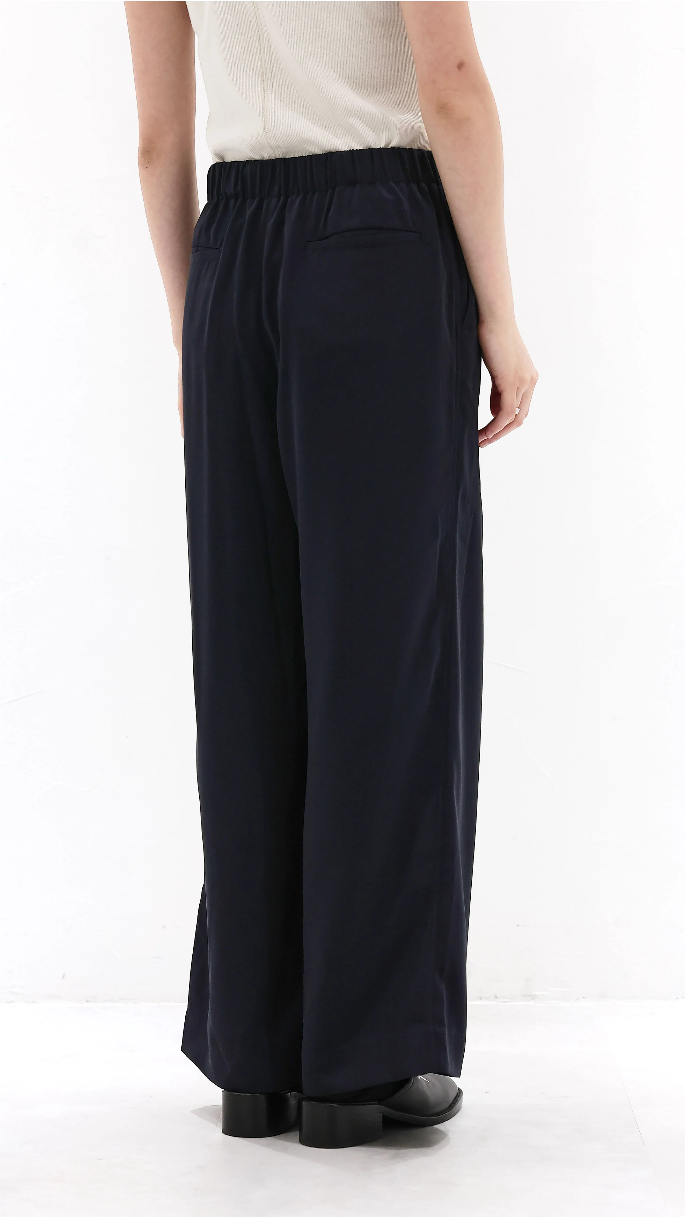 Wide-Leg Drawstring Pants