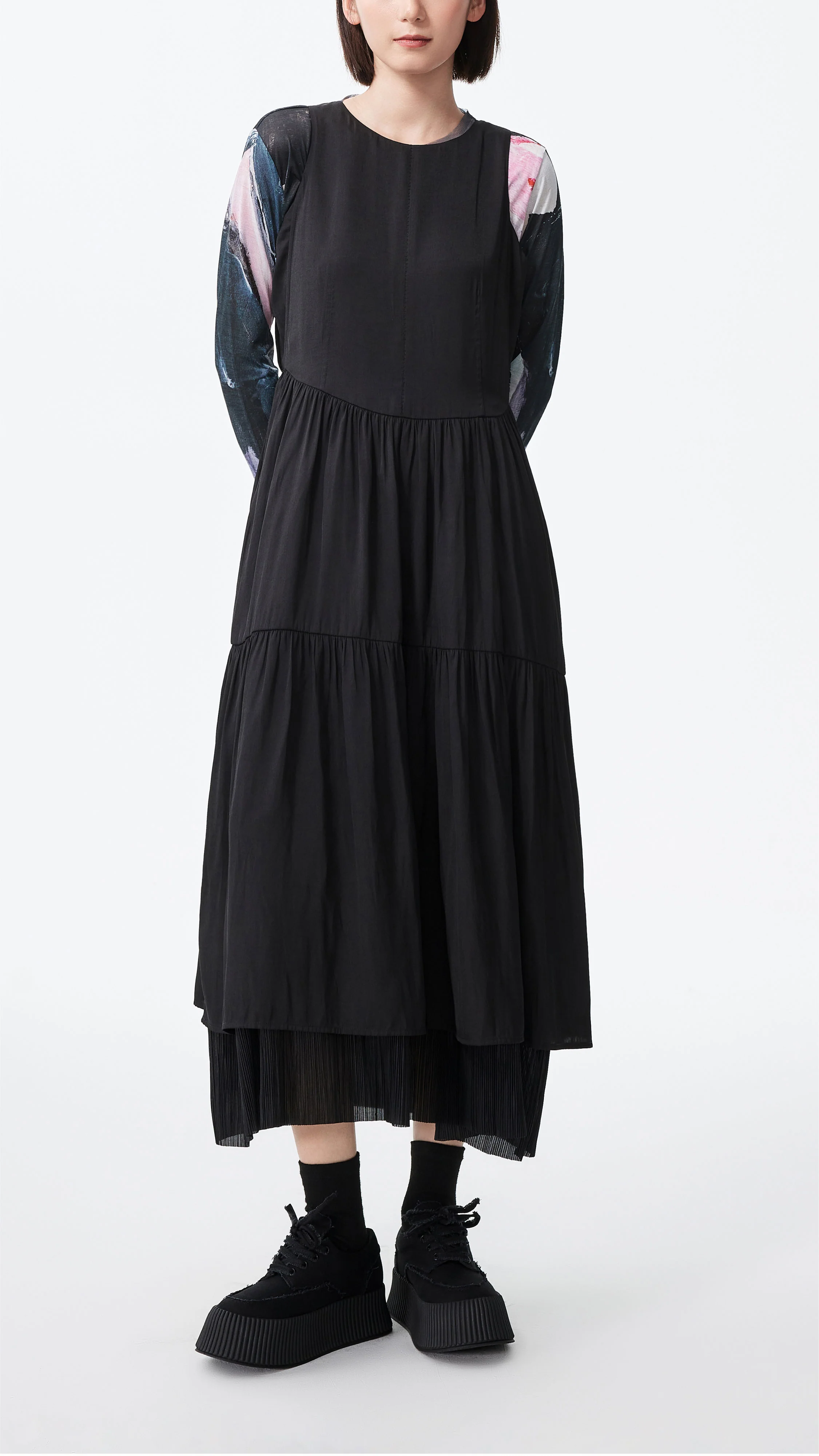 Tiered Midi Dress