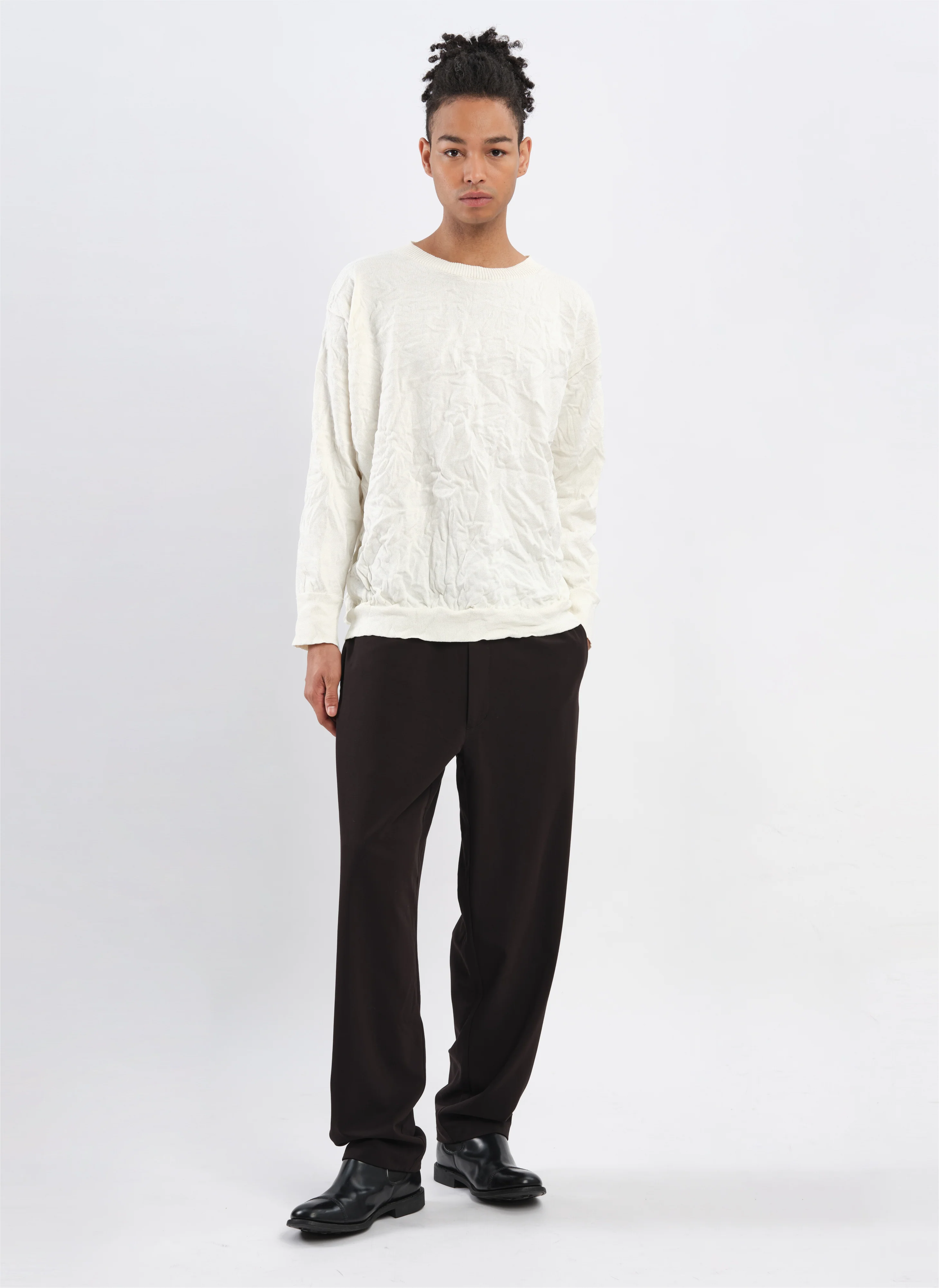 Wrinkle Polyester Dry Knit Pullover