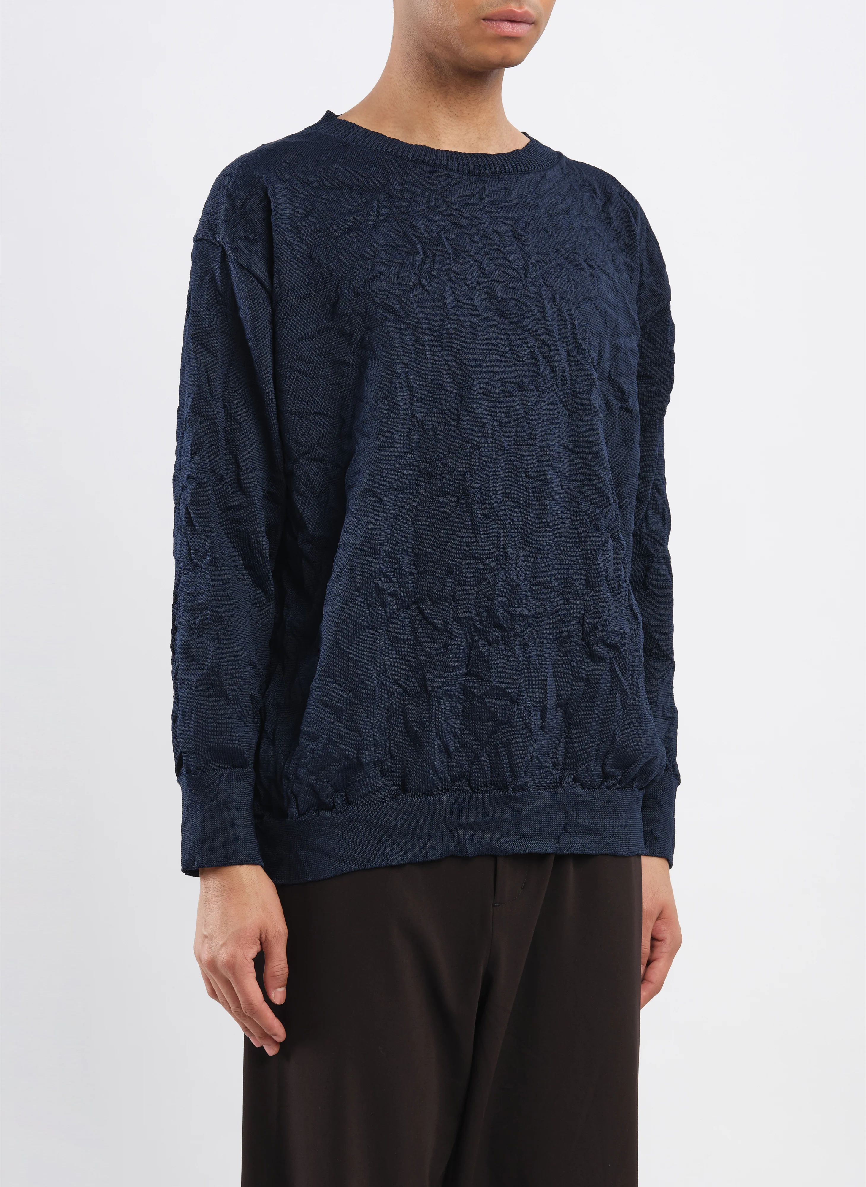 Wrinkle Polyester Dry Knit Pullover