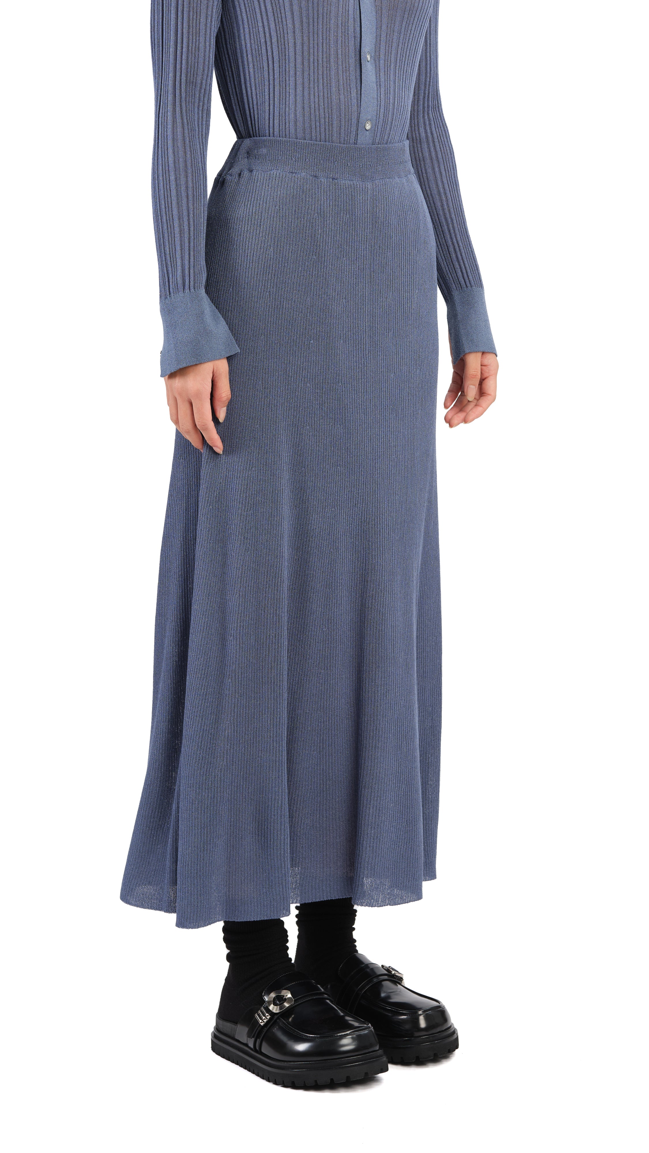 Lurex Knit Skirt - Hudung