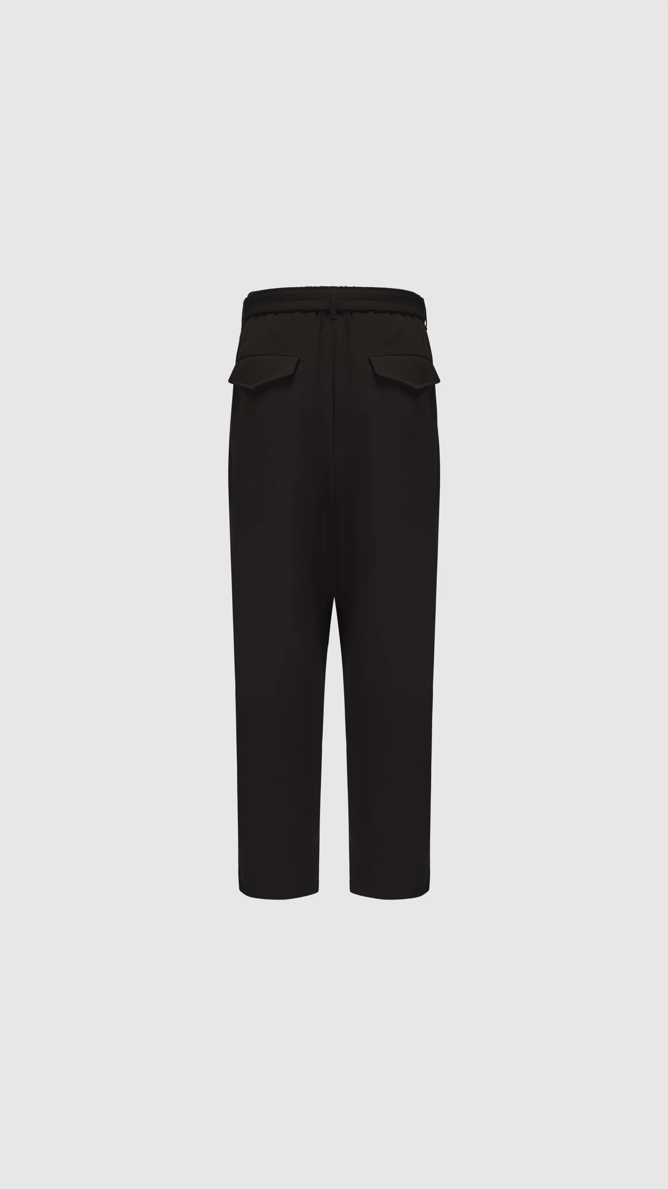 Tencil Cotton Polyester Spandex Wide Tapered Pants (P-12) - Hudung