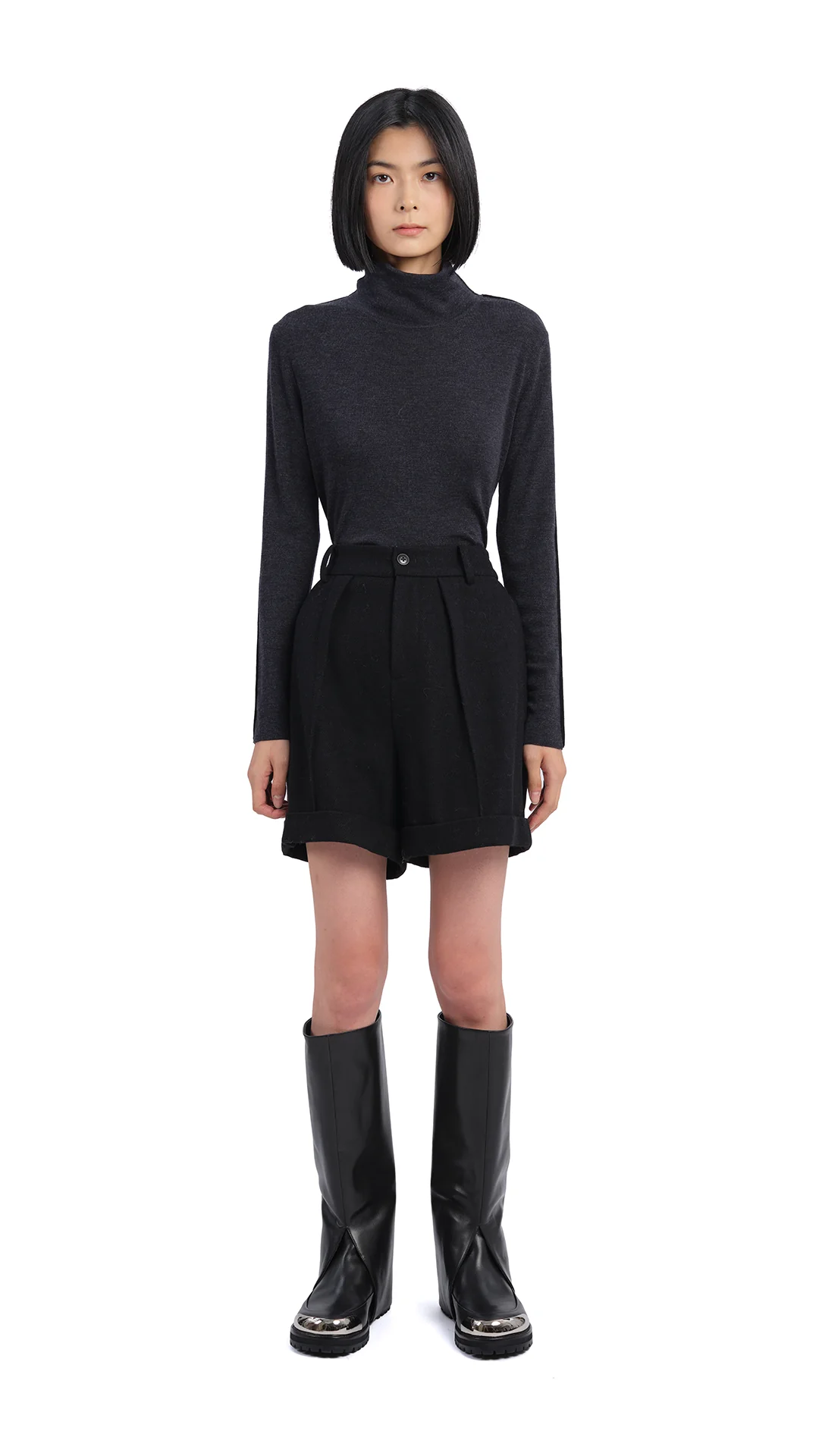 Wool Short Pants - Hudung