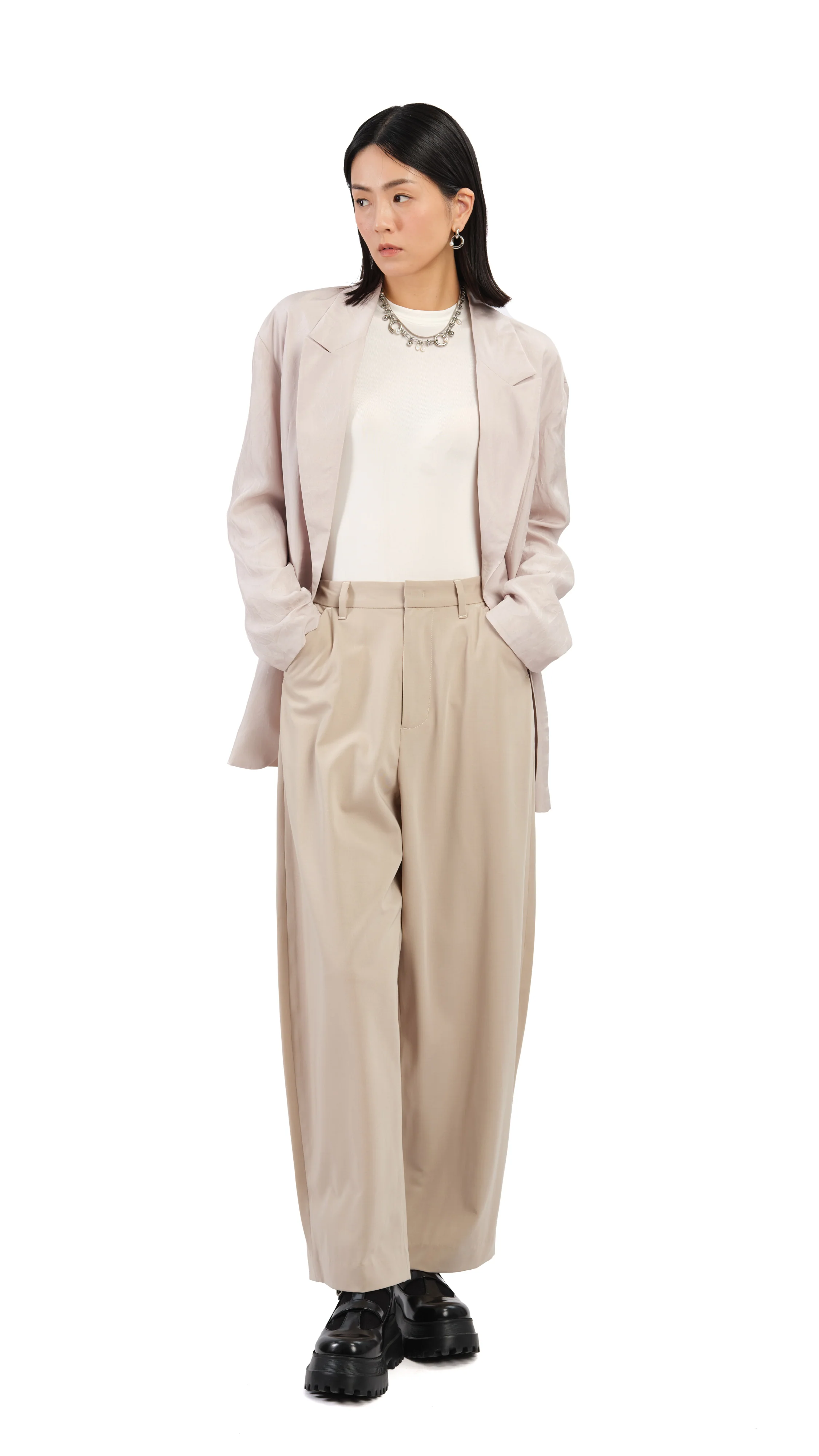 Loose-Fit Blazer - Hudung