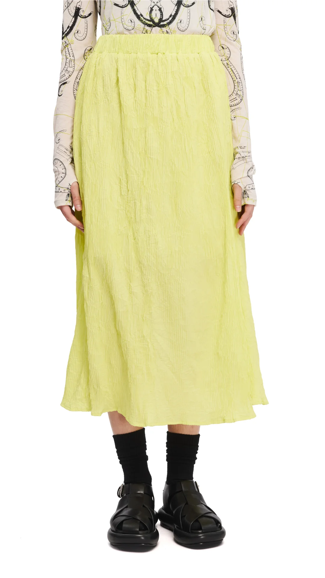 Pleated Skirt - Hudung