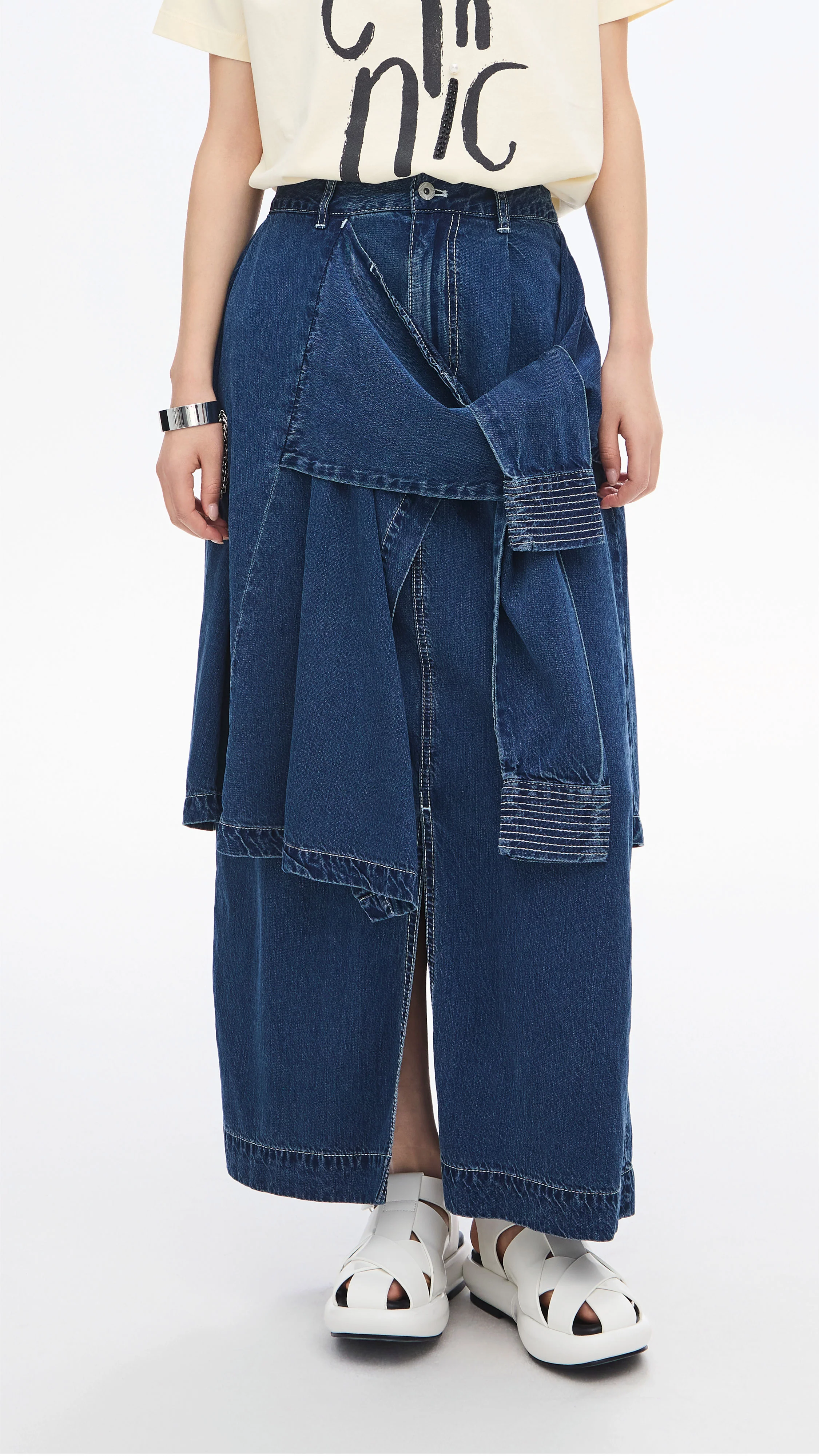 Rebuilt Denim Skirt - Hudung