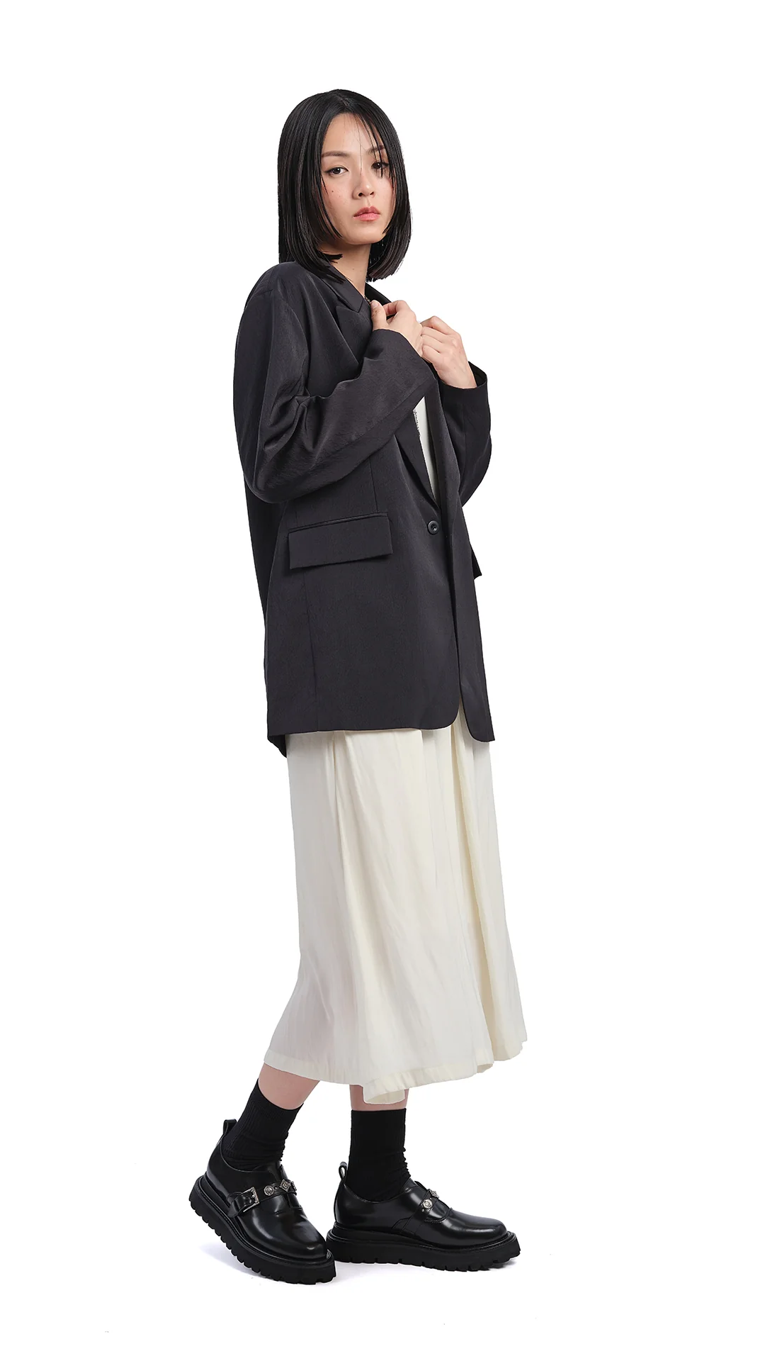 Loose fit Blazer - Hudung