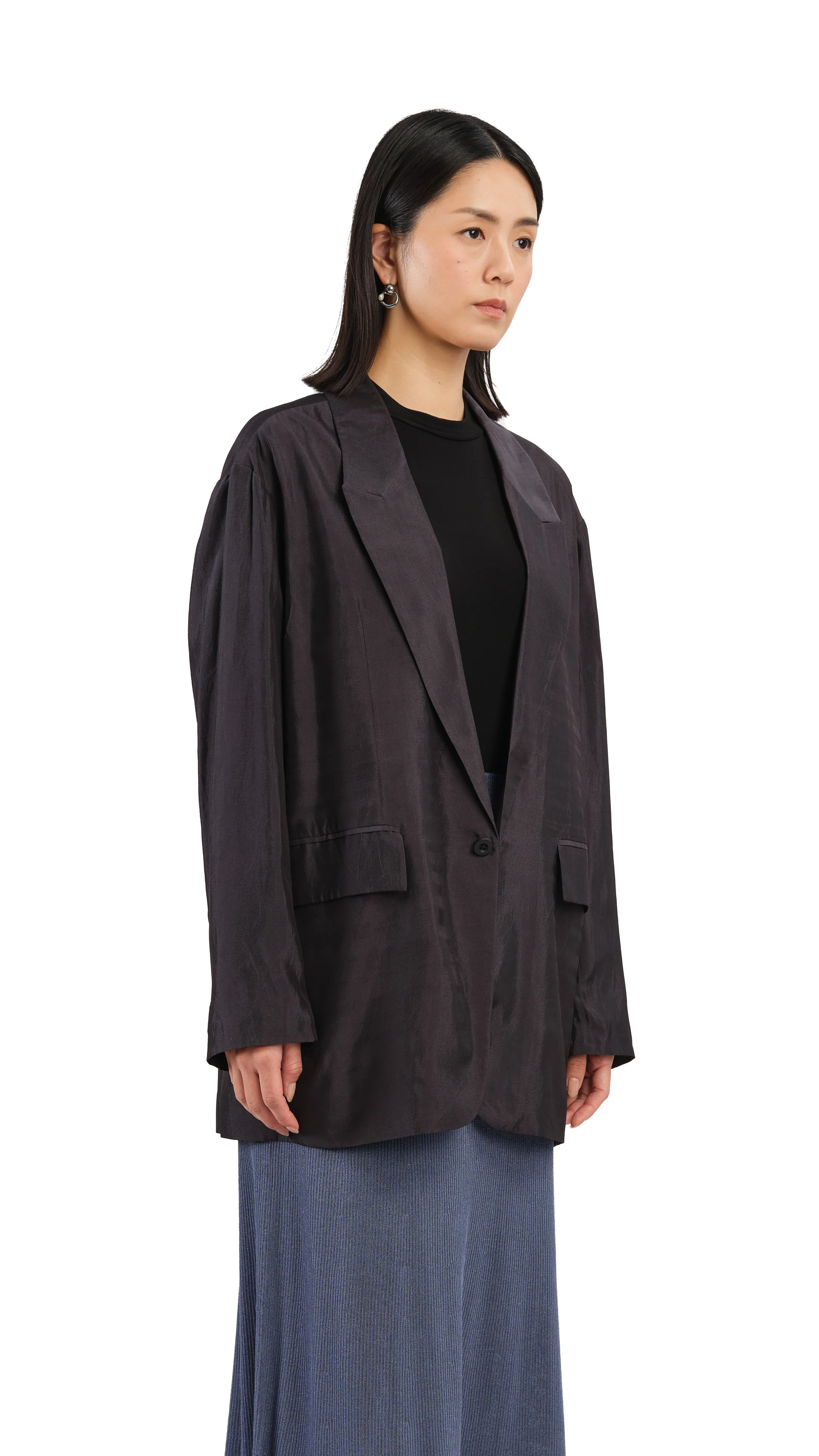 Loose-Fit Blazer - Hudung