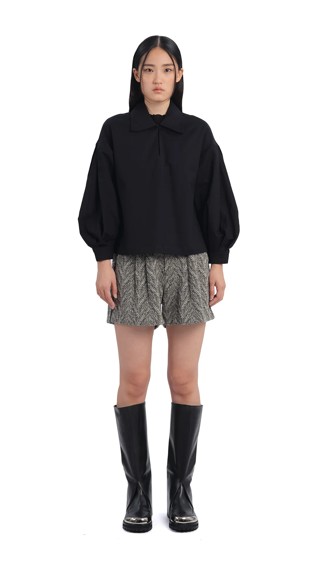 Herringbone Shorts - Hudung