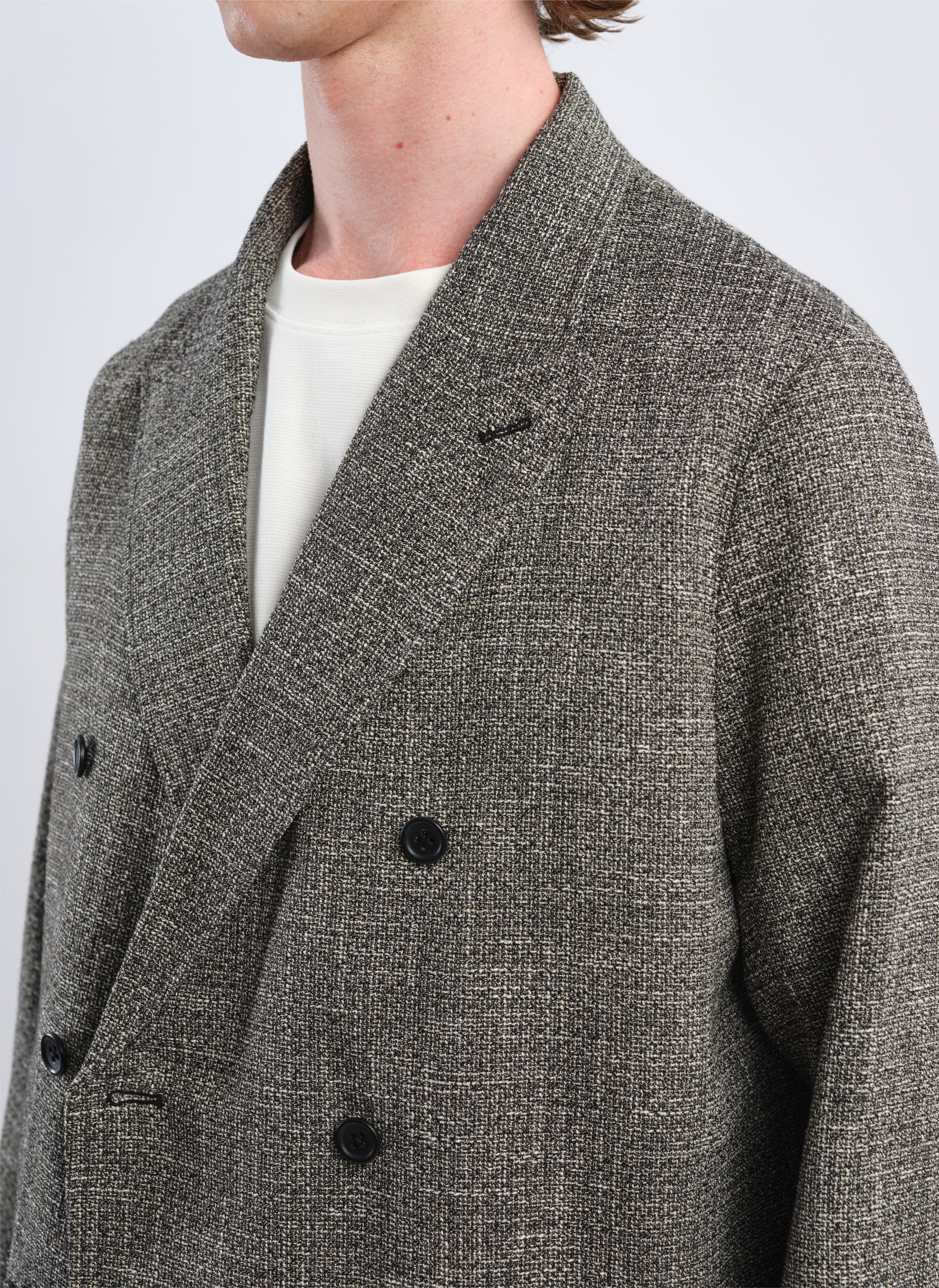 Marzotto Soft Double Breasted Blazer - Hudung