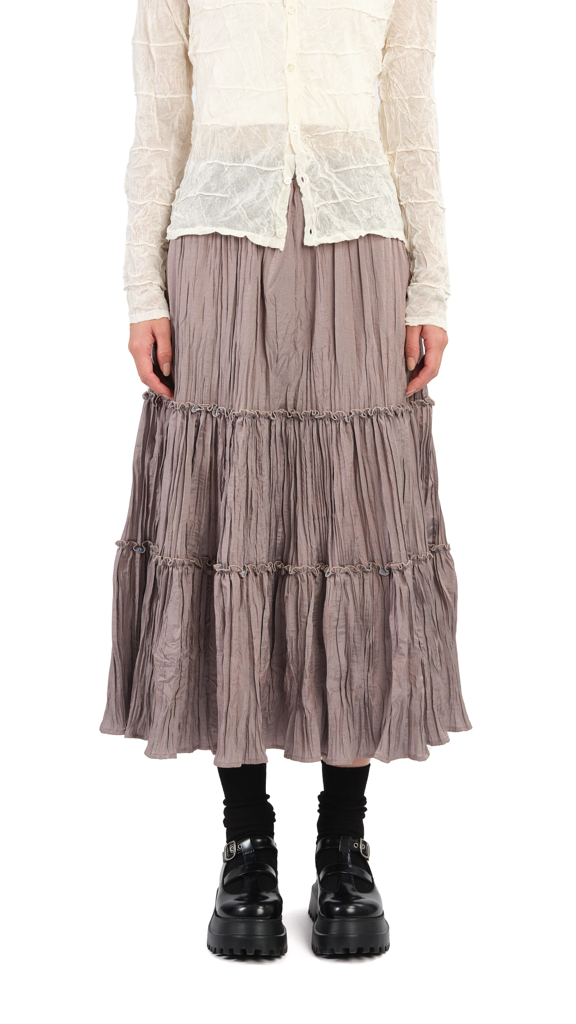 Pleated Skirt - Hudung