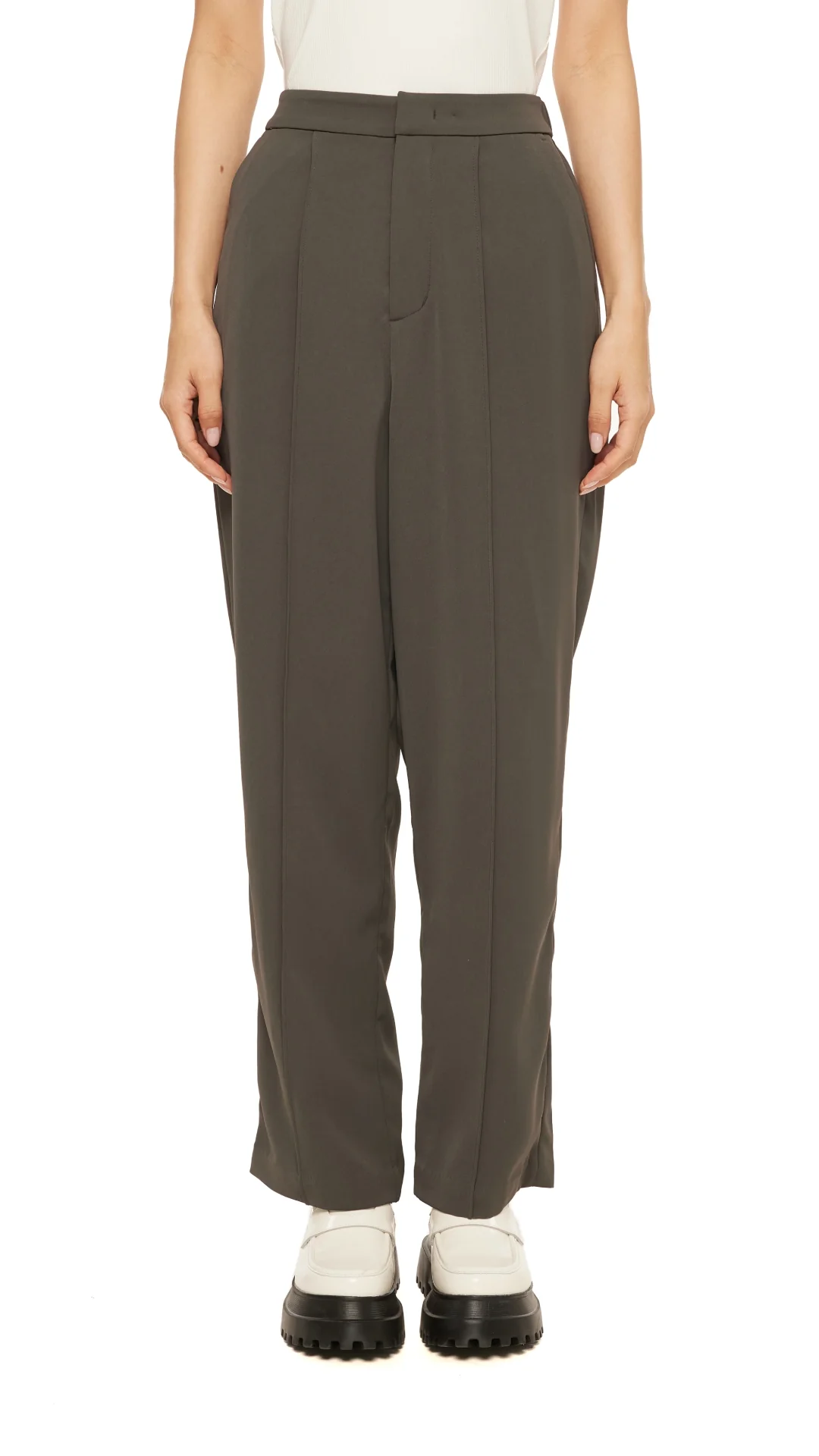 2 In 1 Straight Pants - Hudung