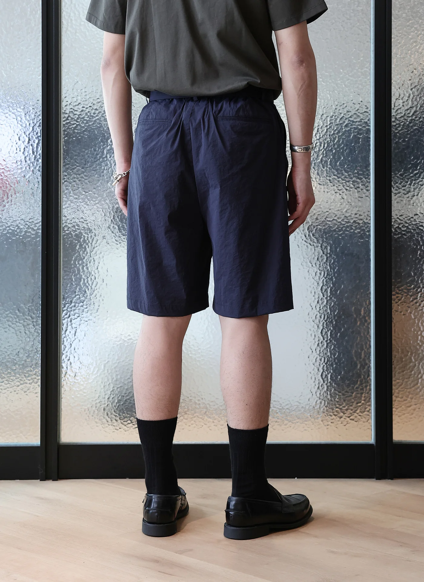 Nylon Wide Shorts - Hudung