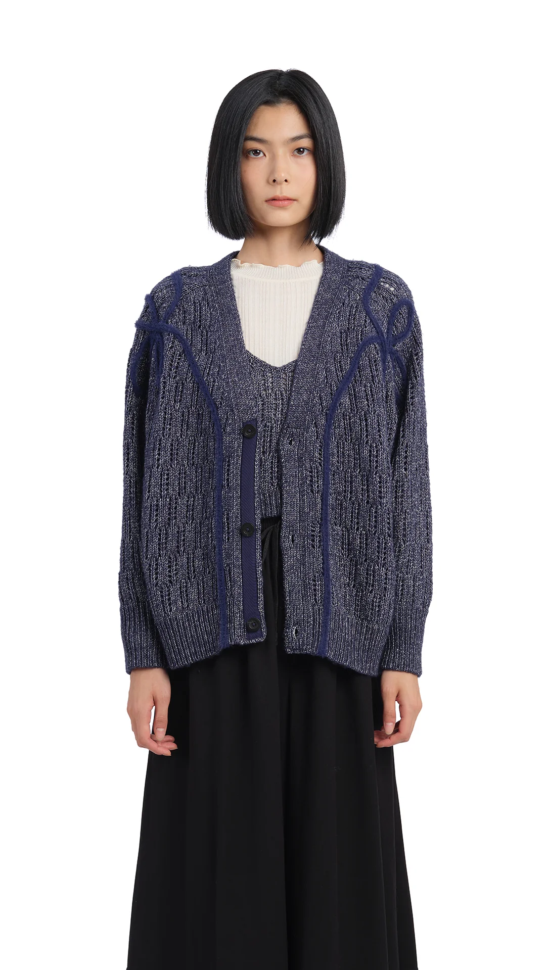 Textural Cardigan - Hudung