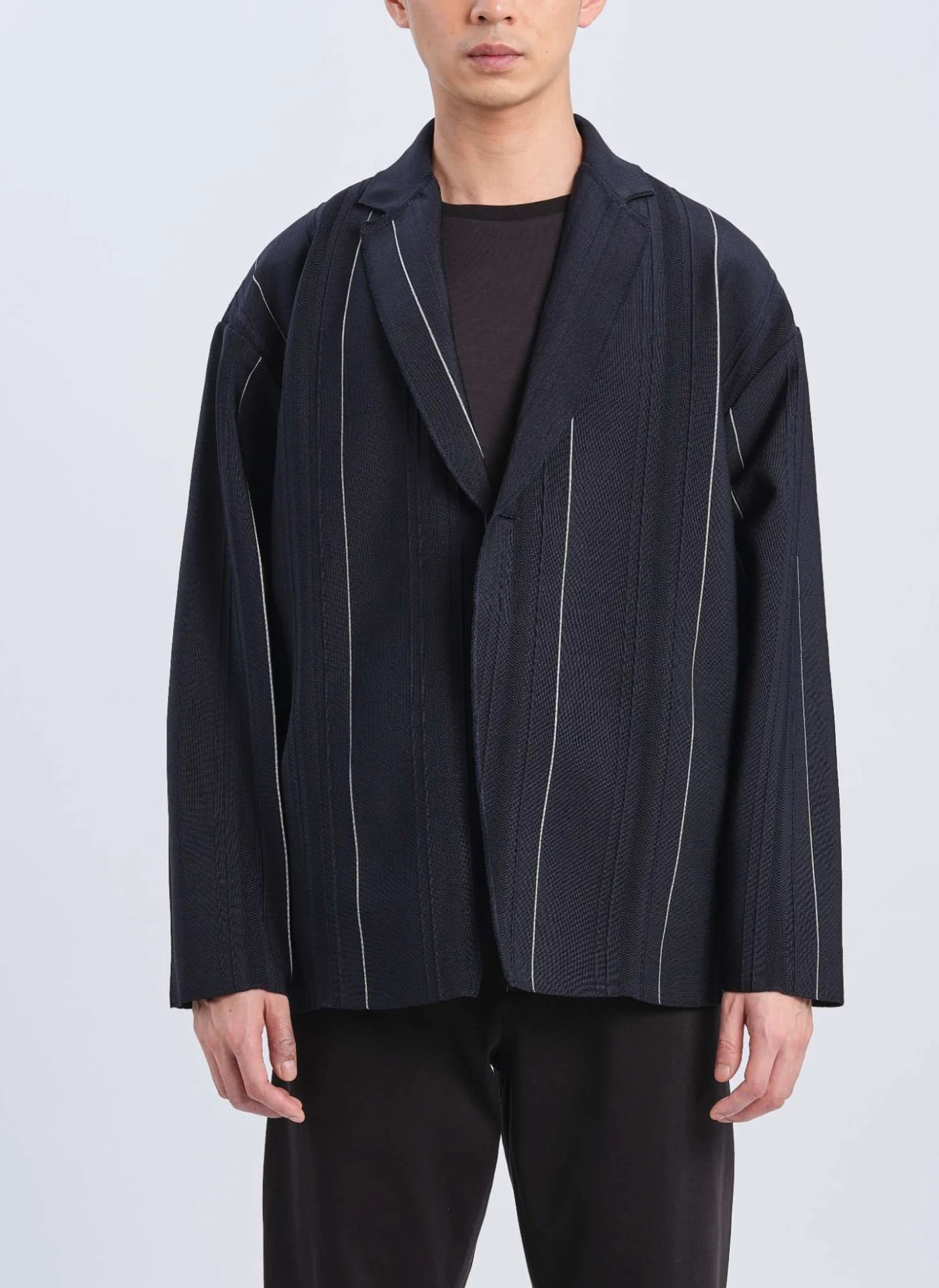 Polyester Elastane Business Knit Soft Blazer - Hudung