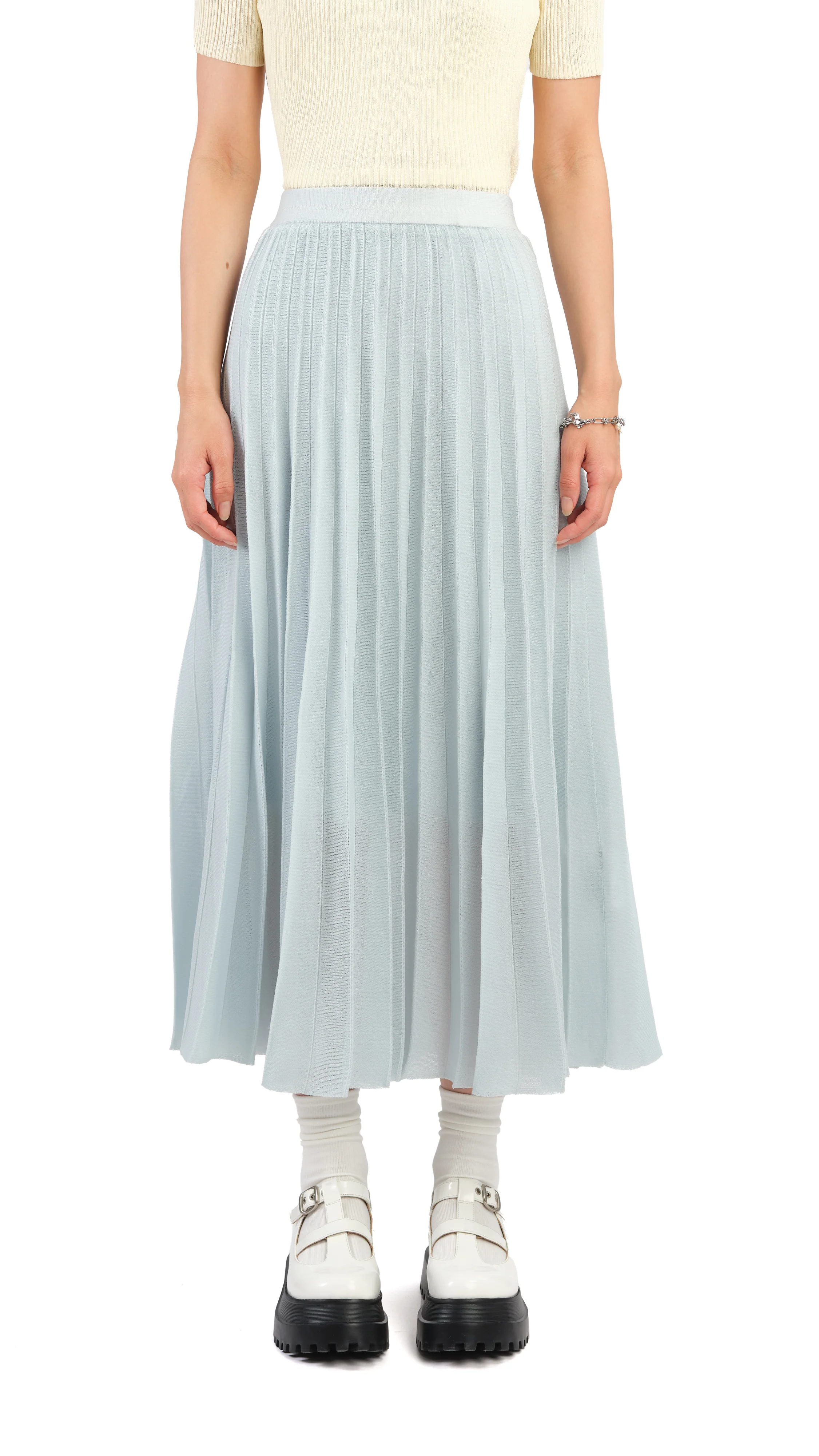 Sheer Knit Skirt - Hudung