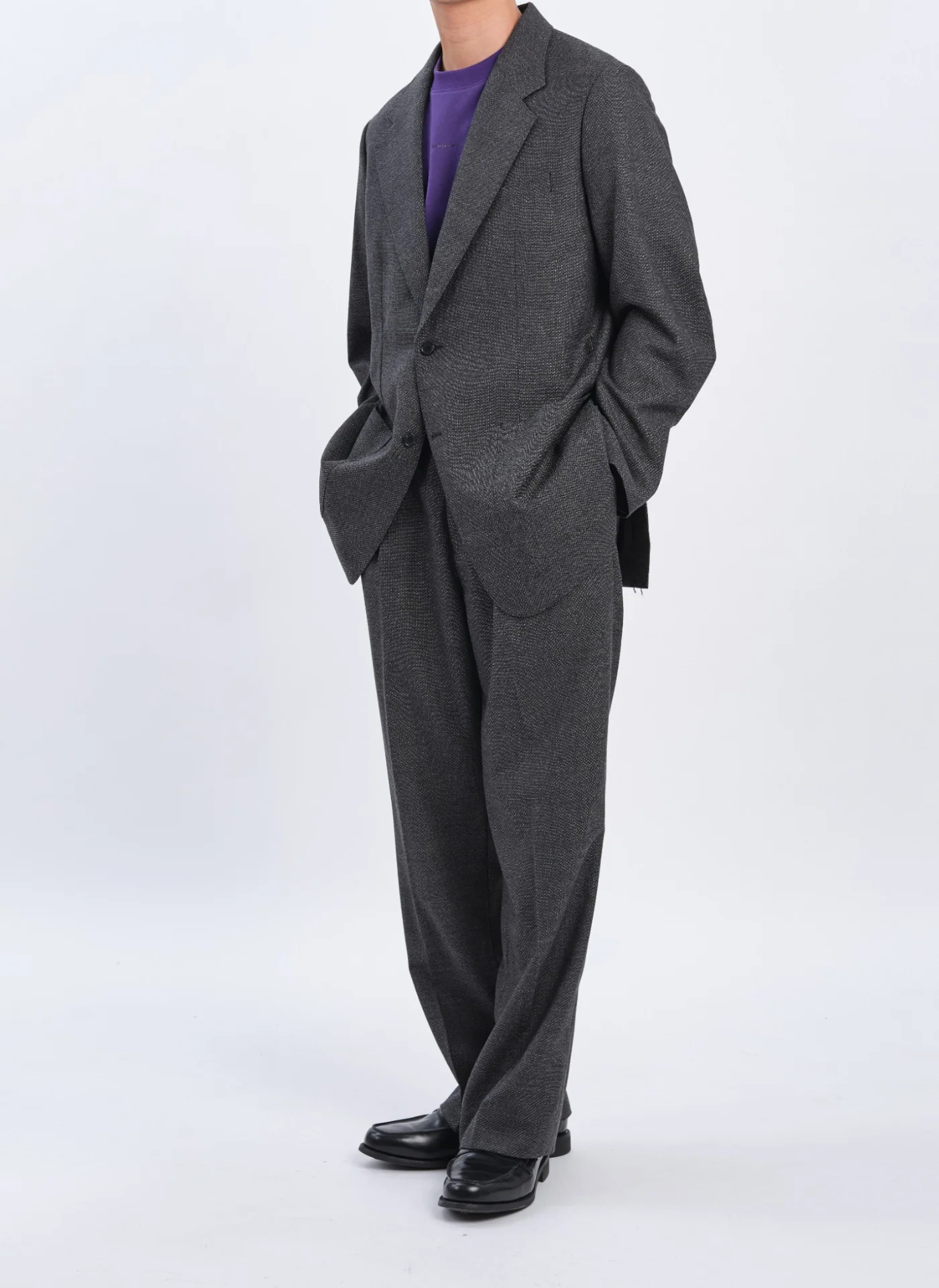 Marzotto Wool Full Constructed Single Breasted Suit Blazer - Hudung