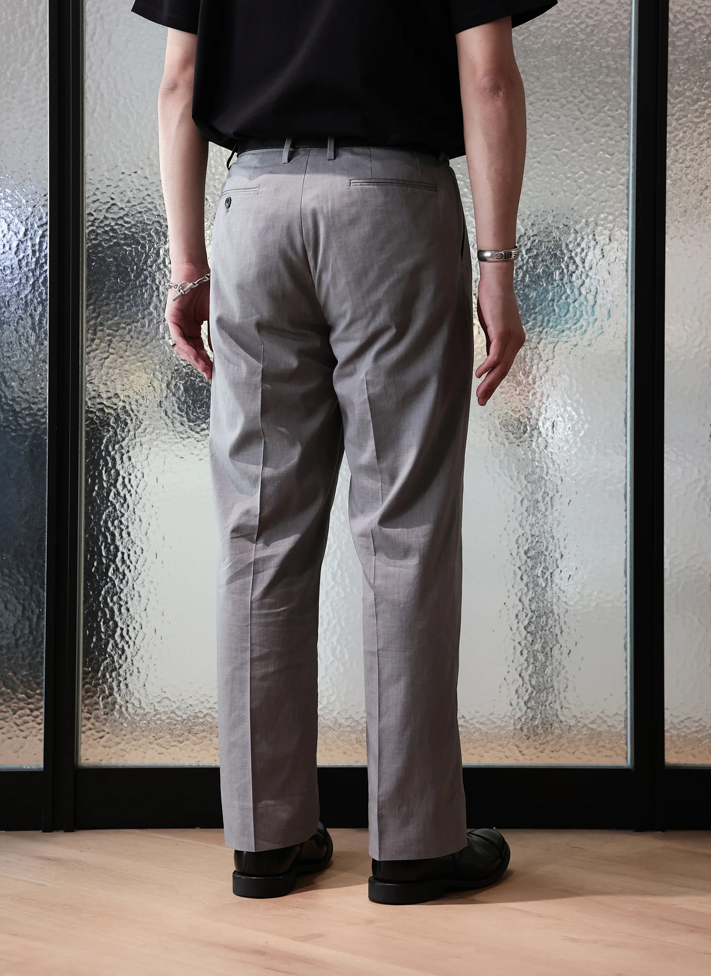Coolmax Polyester Ramie Construction Suit Pants - Hudung
