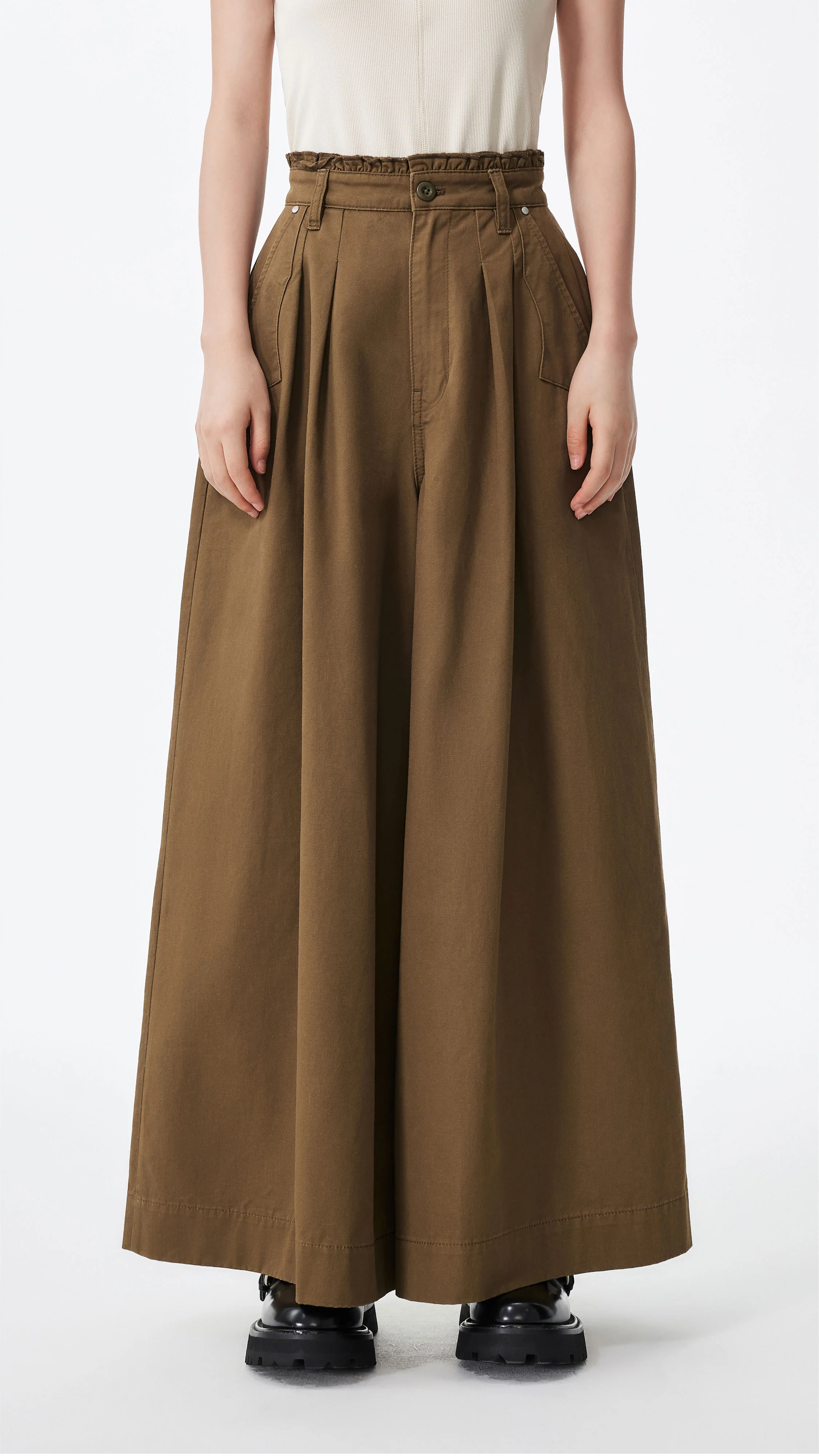 Wide-Leg Pants - Hudung