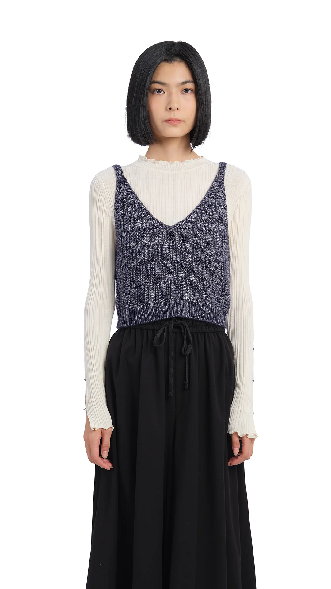 Textural Knit Vest - Hudung