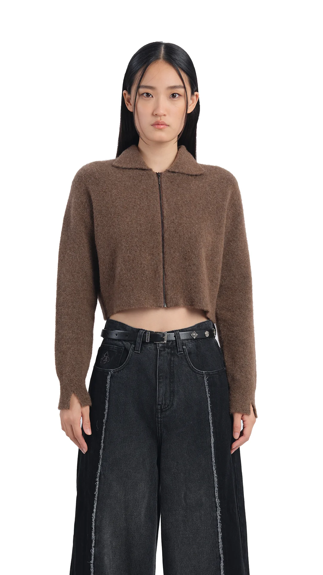 Yak Zip-Up Cardigan - Hudung