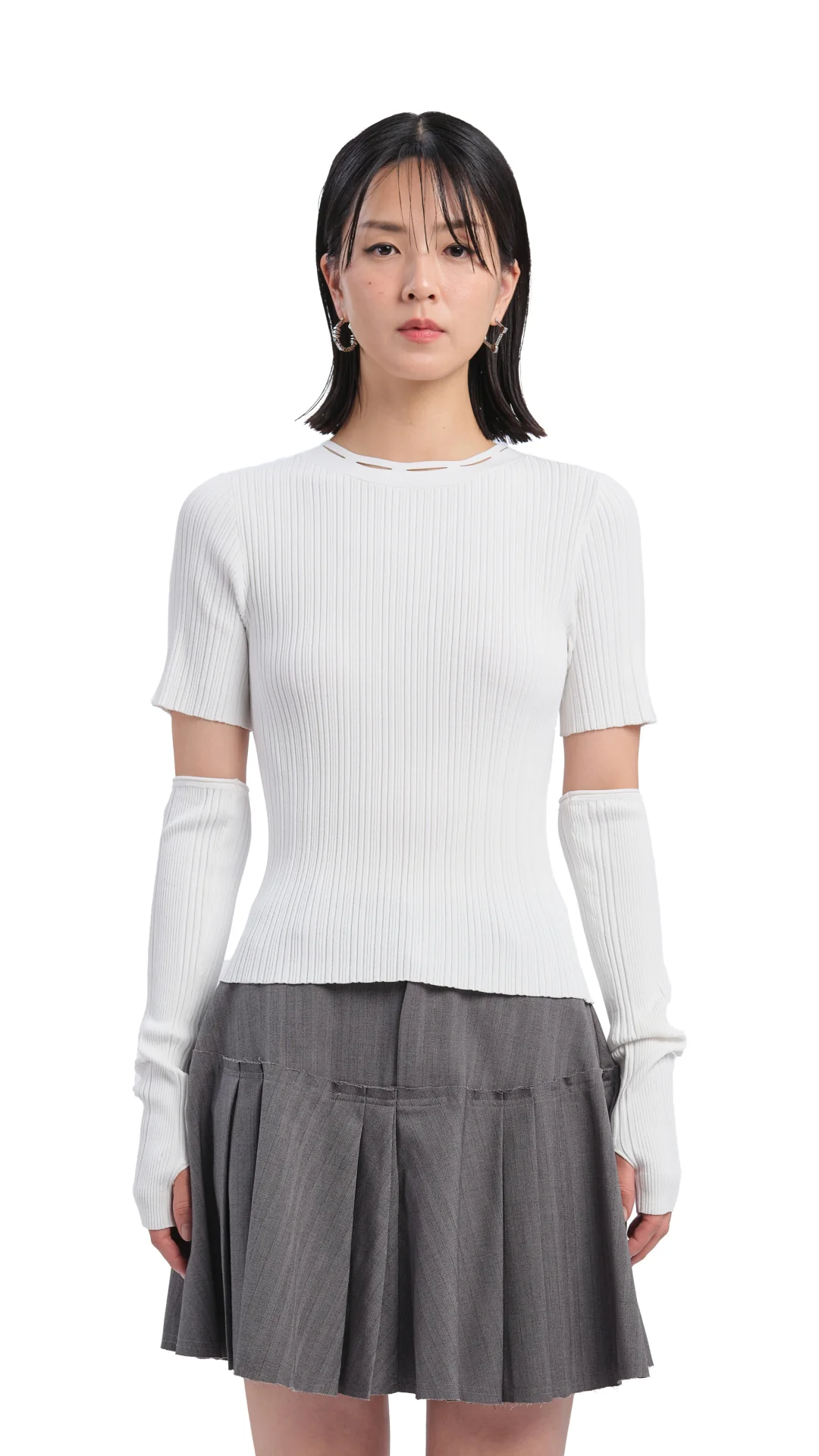 Sweater With Detachable Hand Warmer - Hudung