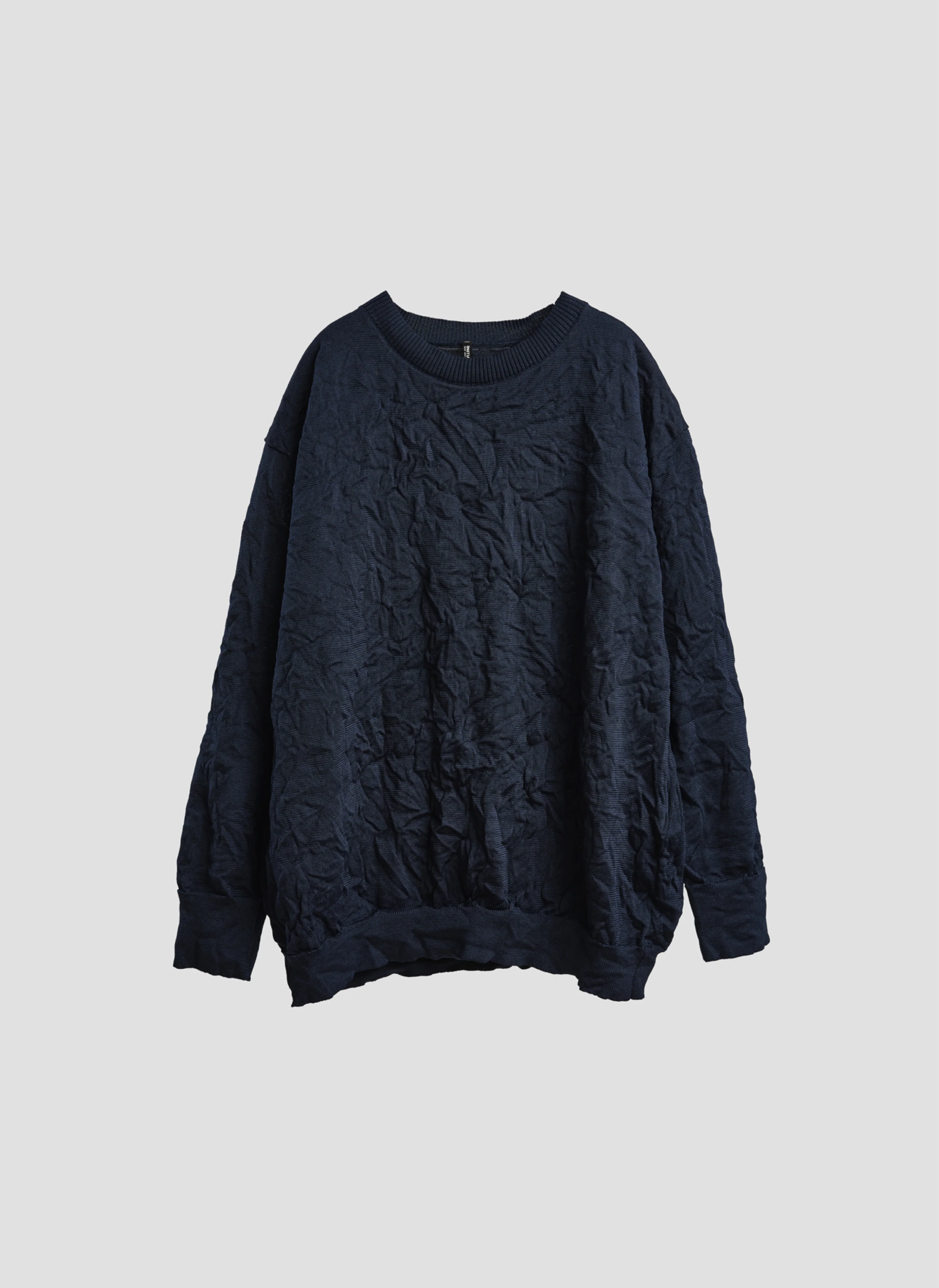 Wrinkle Polyester Dry Knit Pullover - Hudung