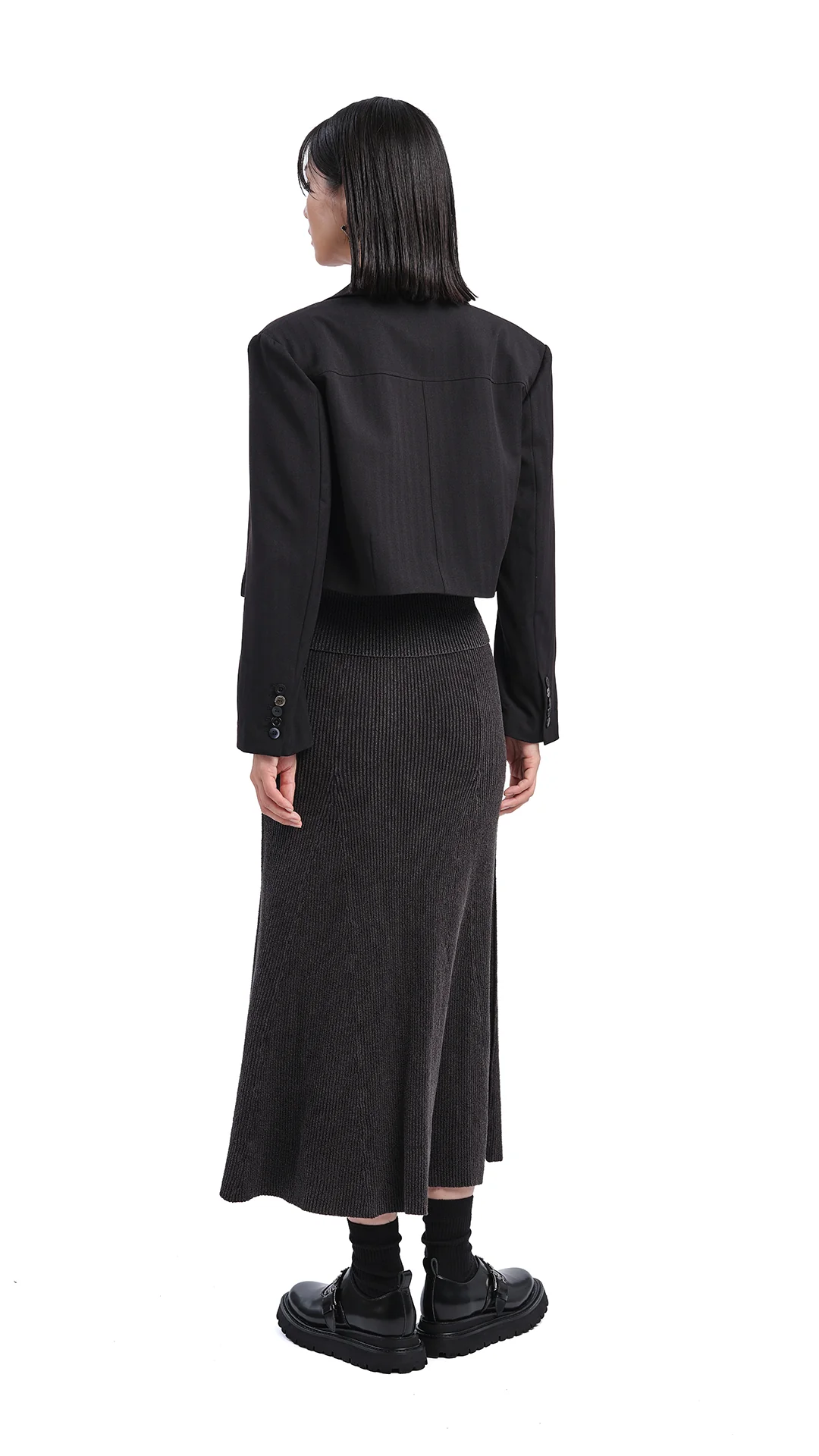 Soil Knit Fish Tail Skirt - Hudung