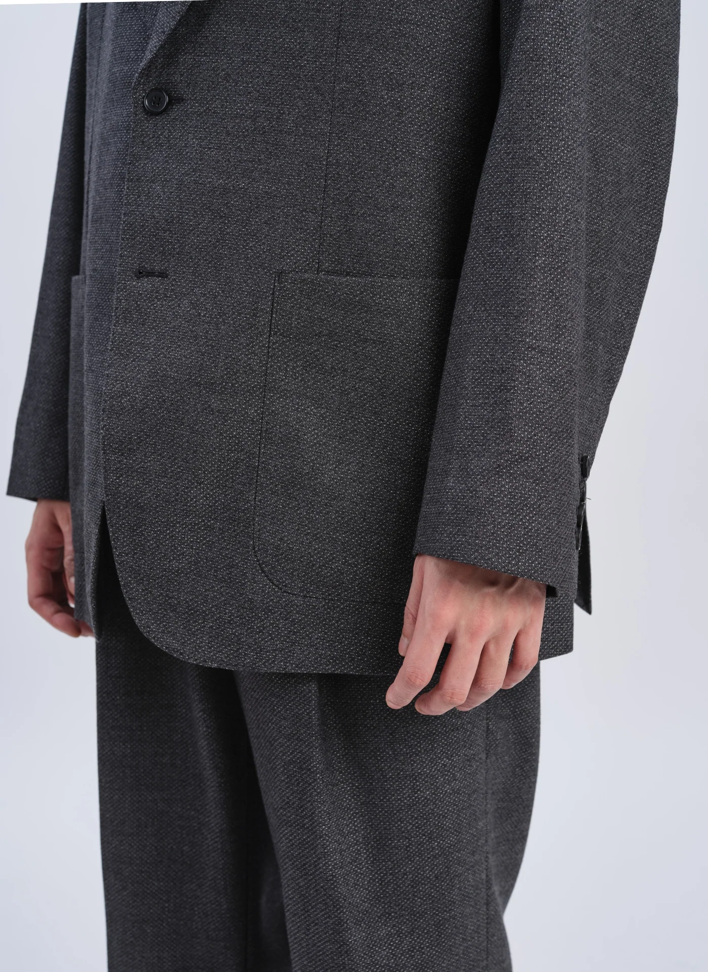 Marzotto Wool Full Constructed Single Breasted Suit Blazer - Hudung