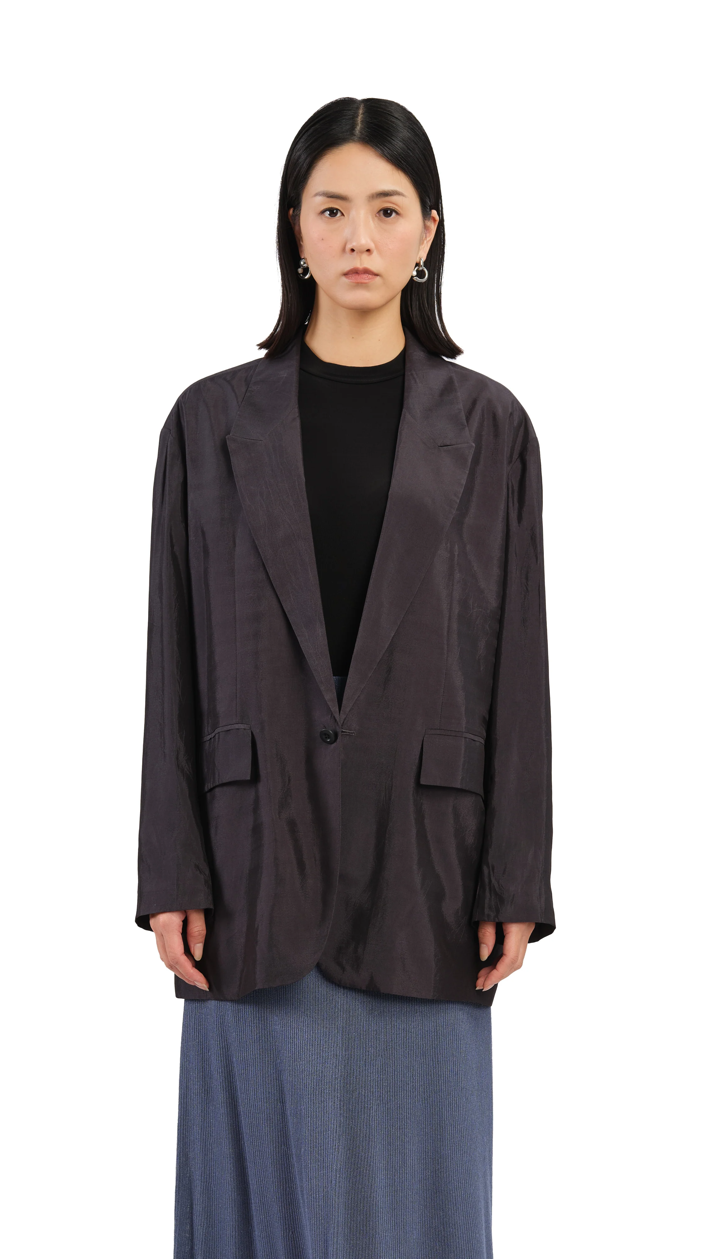 Loose-Fit Blazer - Hudung