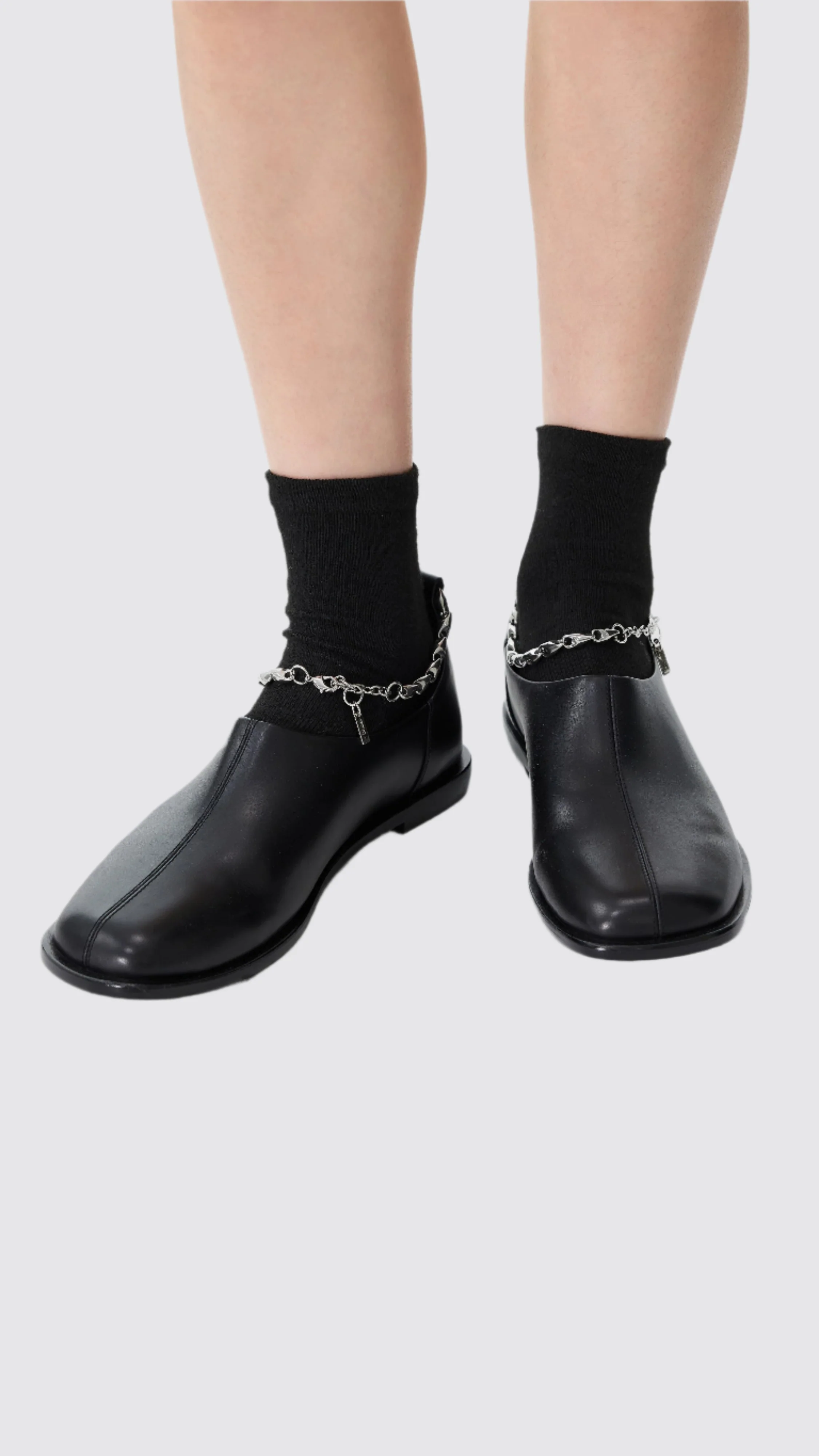 Leather Chain Flat - Hudung