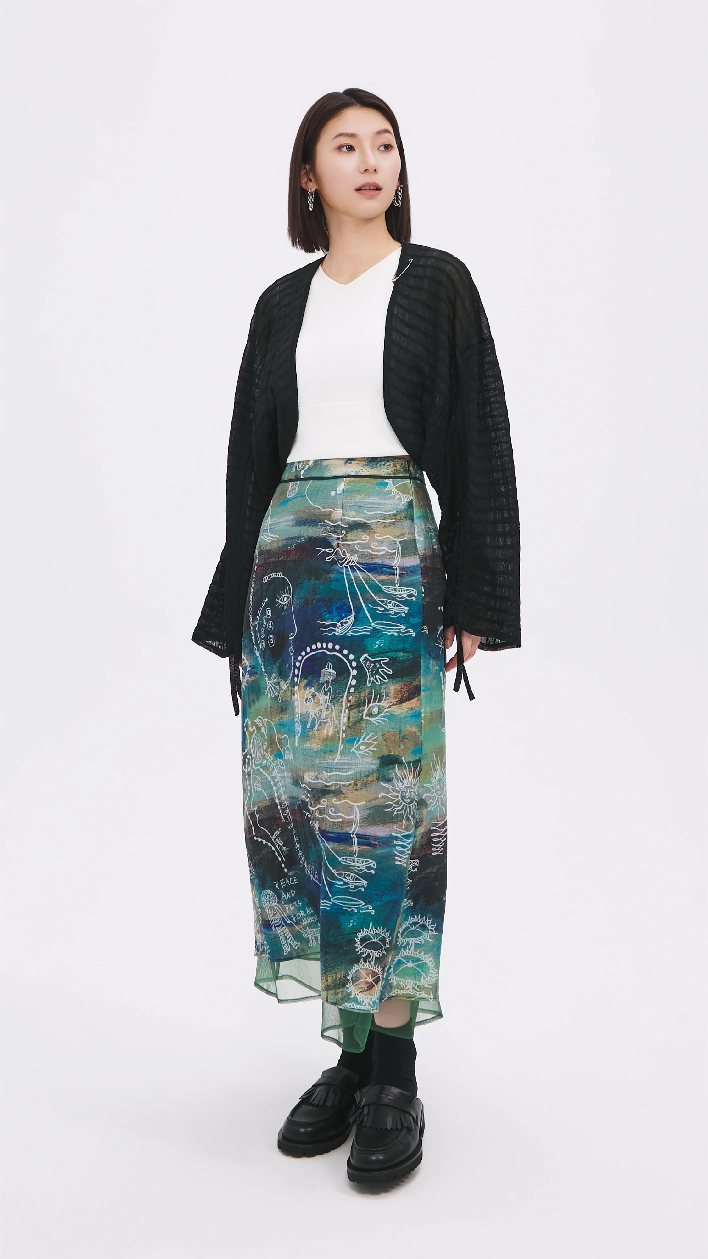 Pattern Skirt - Hudung