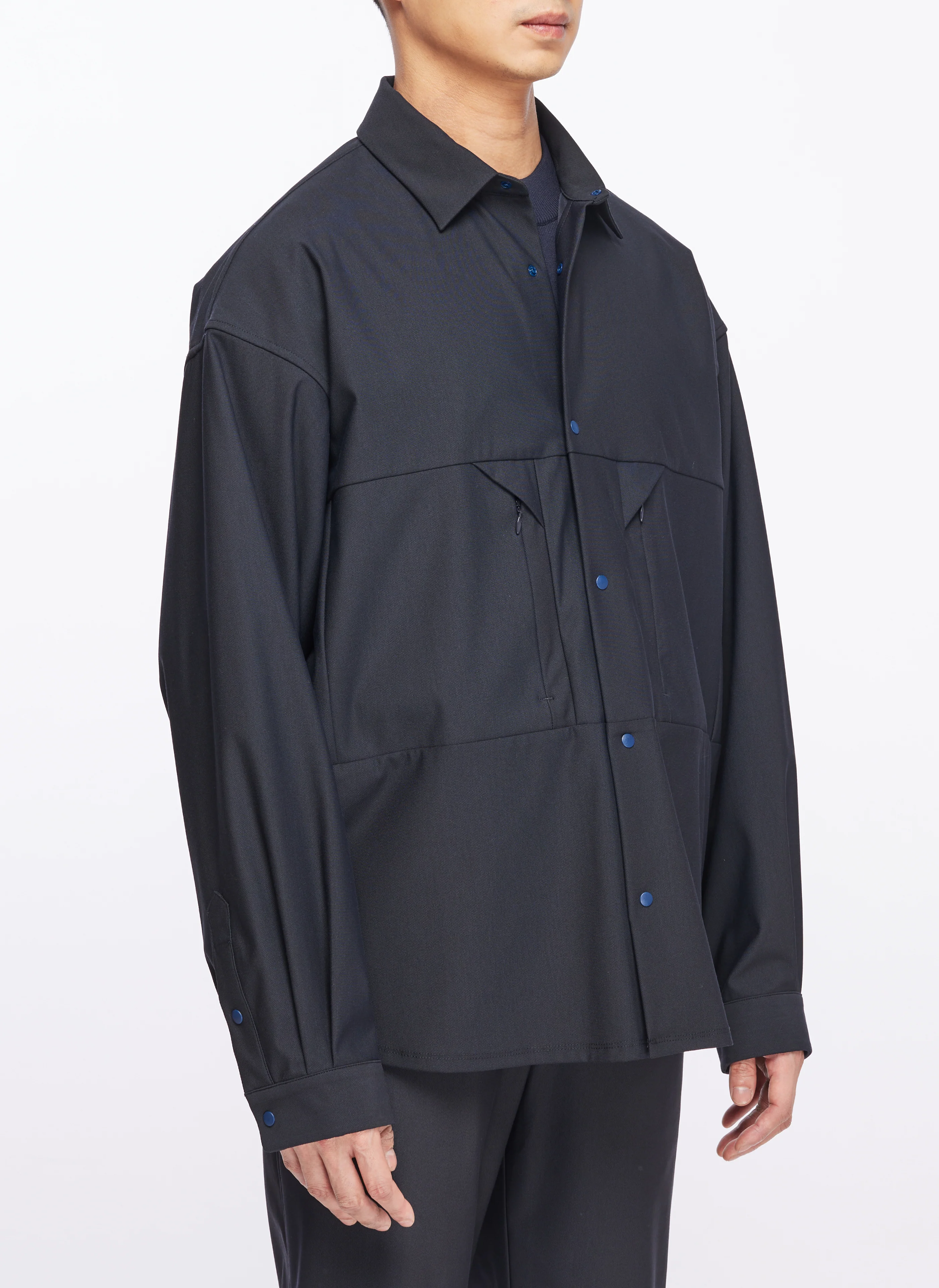 Wonder Shape (Move) Snap Button Shirt - Hudung