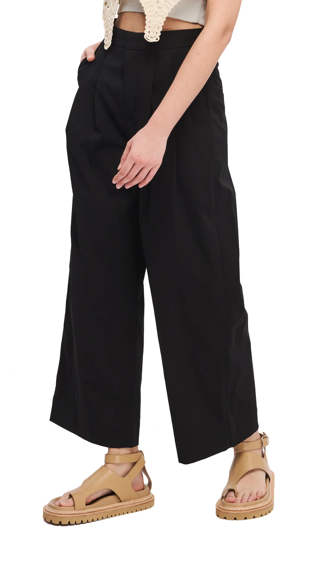 Ring Toe Ankle Strap Sandals - Hudung