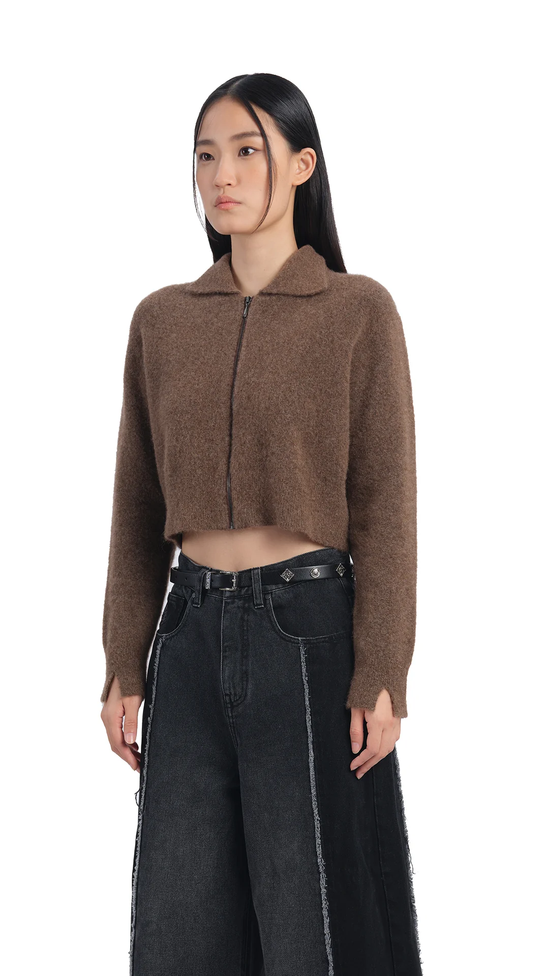 Yak Zip-Up Cardigan - Hudung