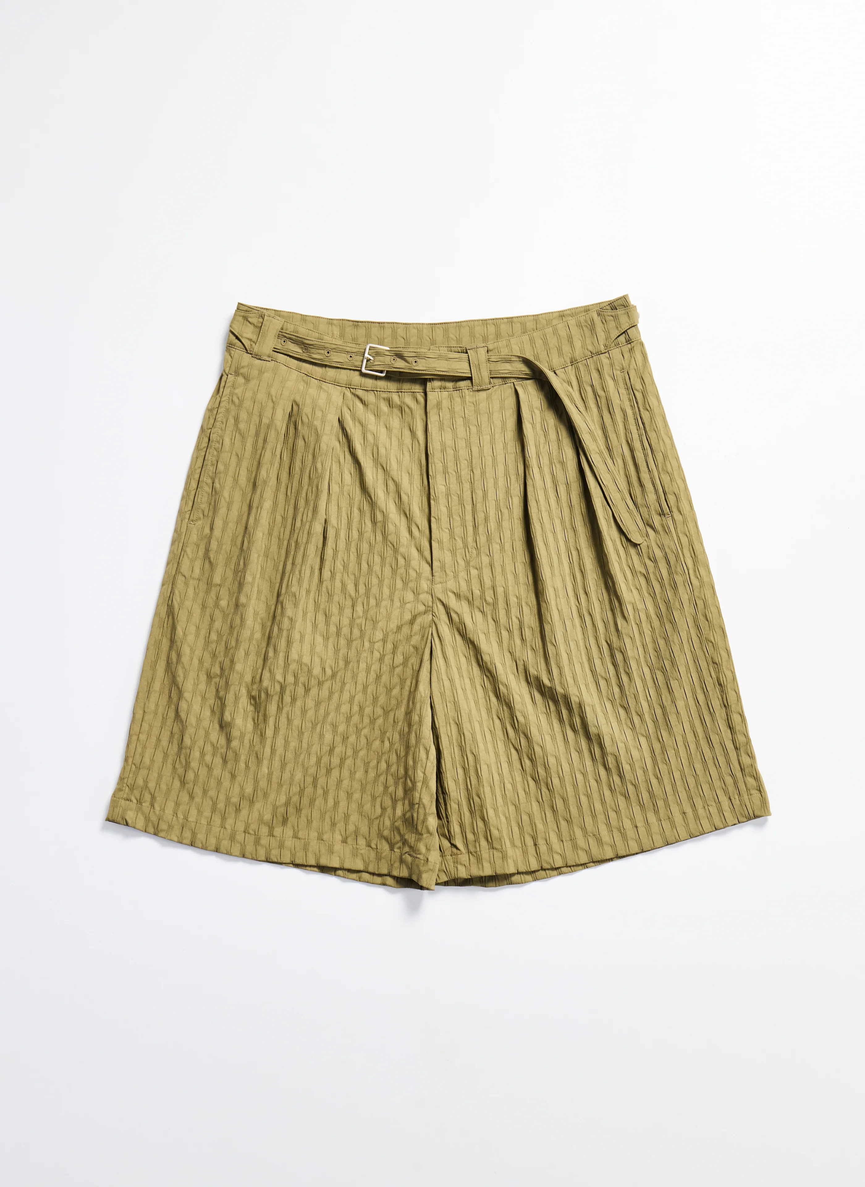 Nylon Spandex Jacquard Gurkha Shorts - Hudung