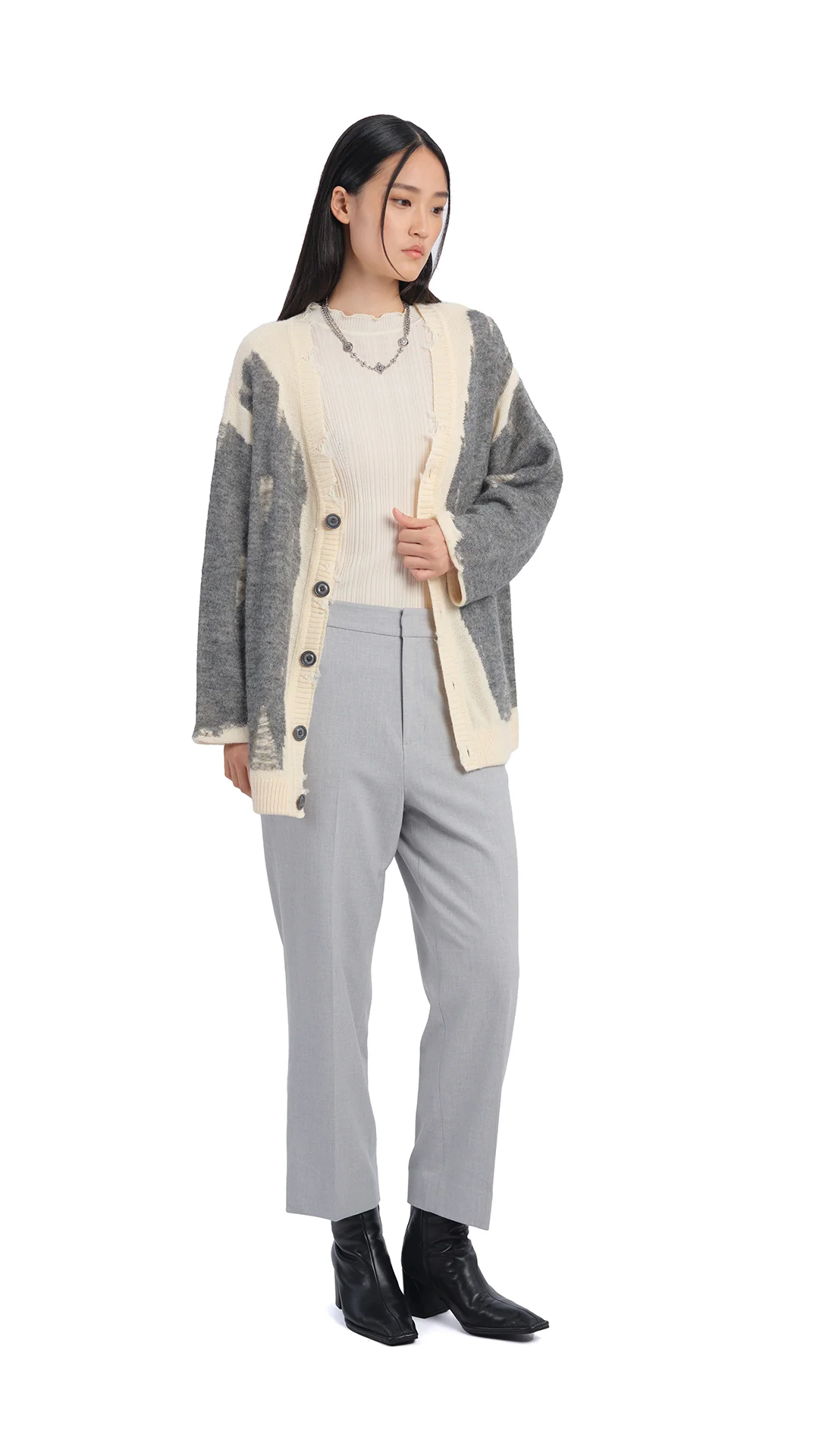 Straight-Leg Trousers - Hudung