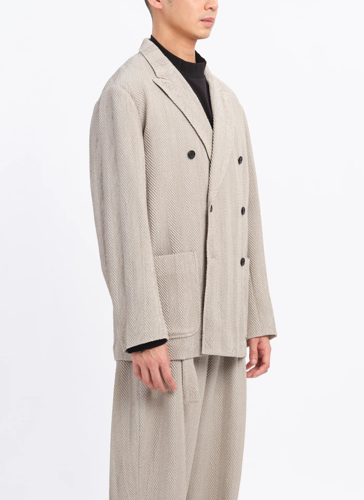 Marzotto Soft Double Breasted Blazer - Hudung