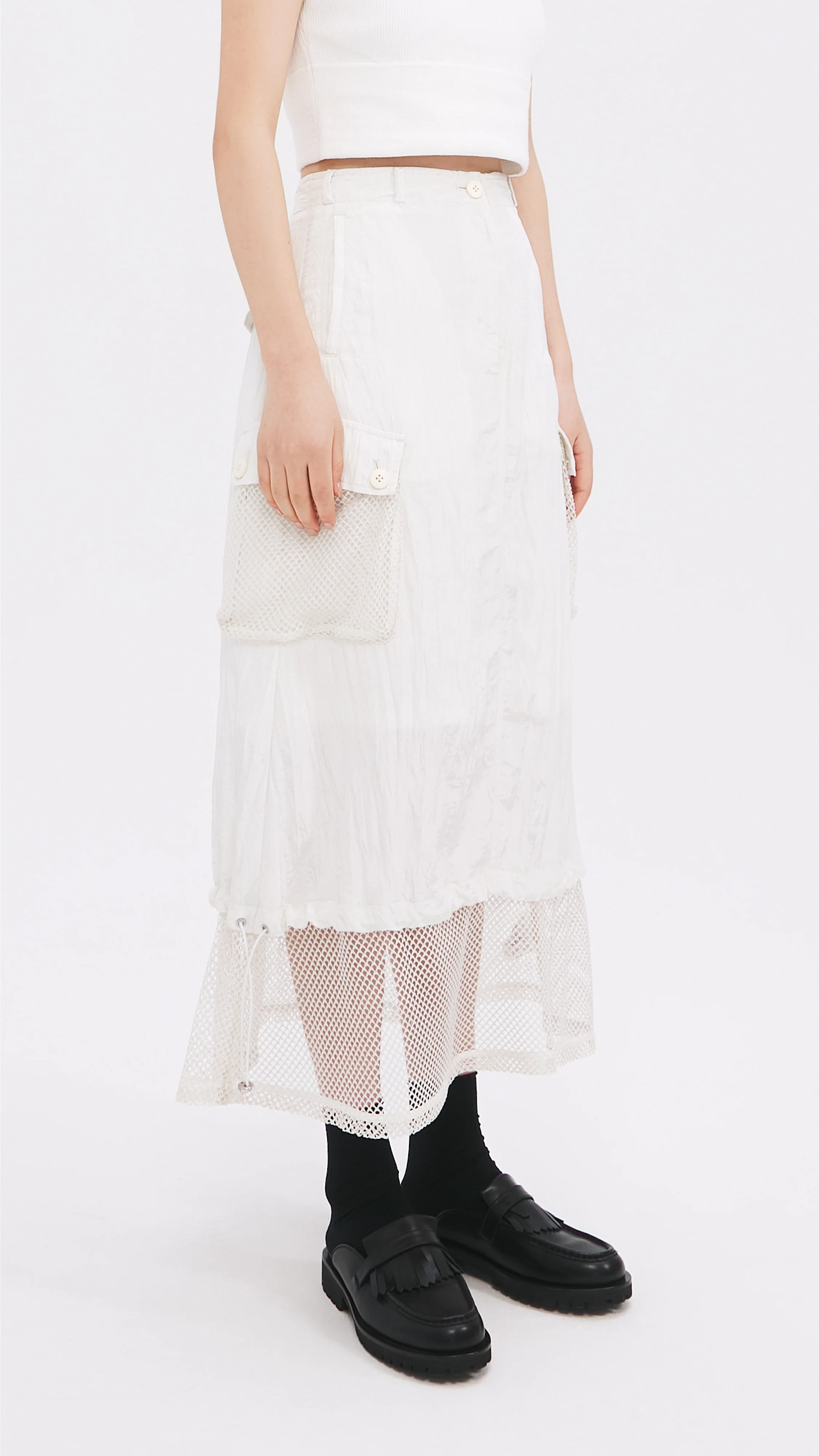 Nylon Patch Skirt - Hudung