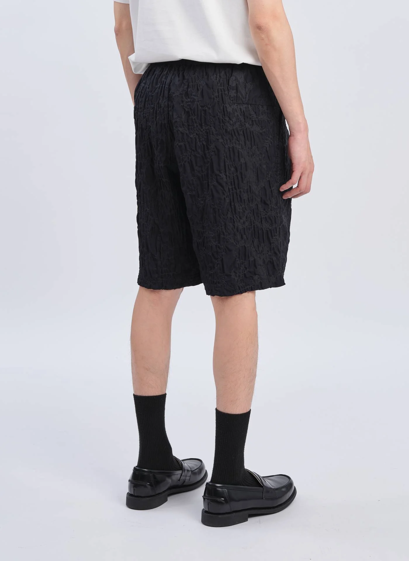 Nylon Embossed Shorts - Hudung