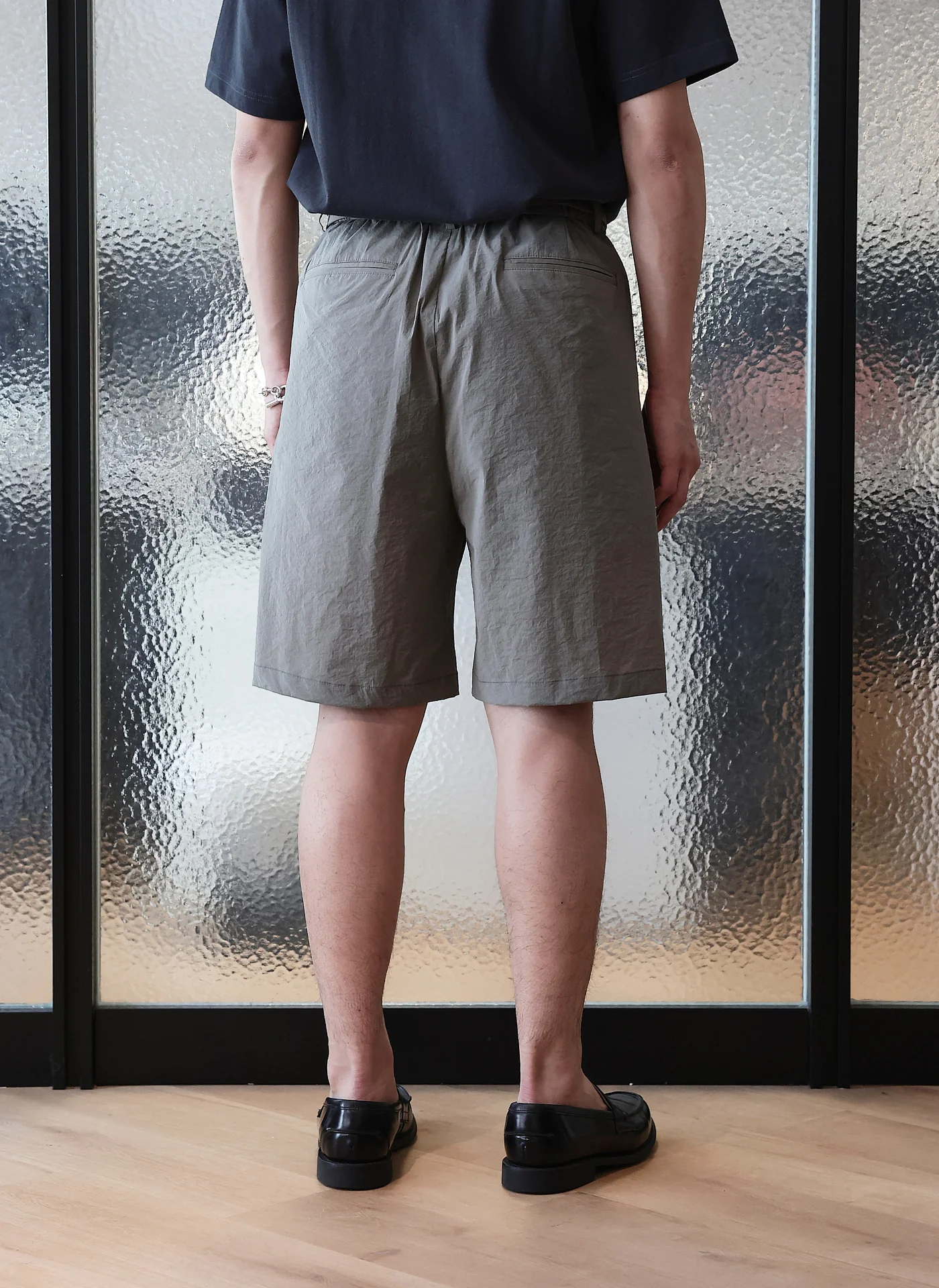 Nylon Wide Shorts - Hudung