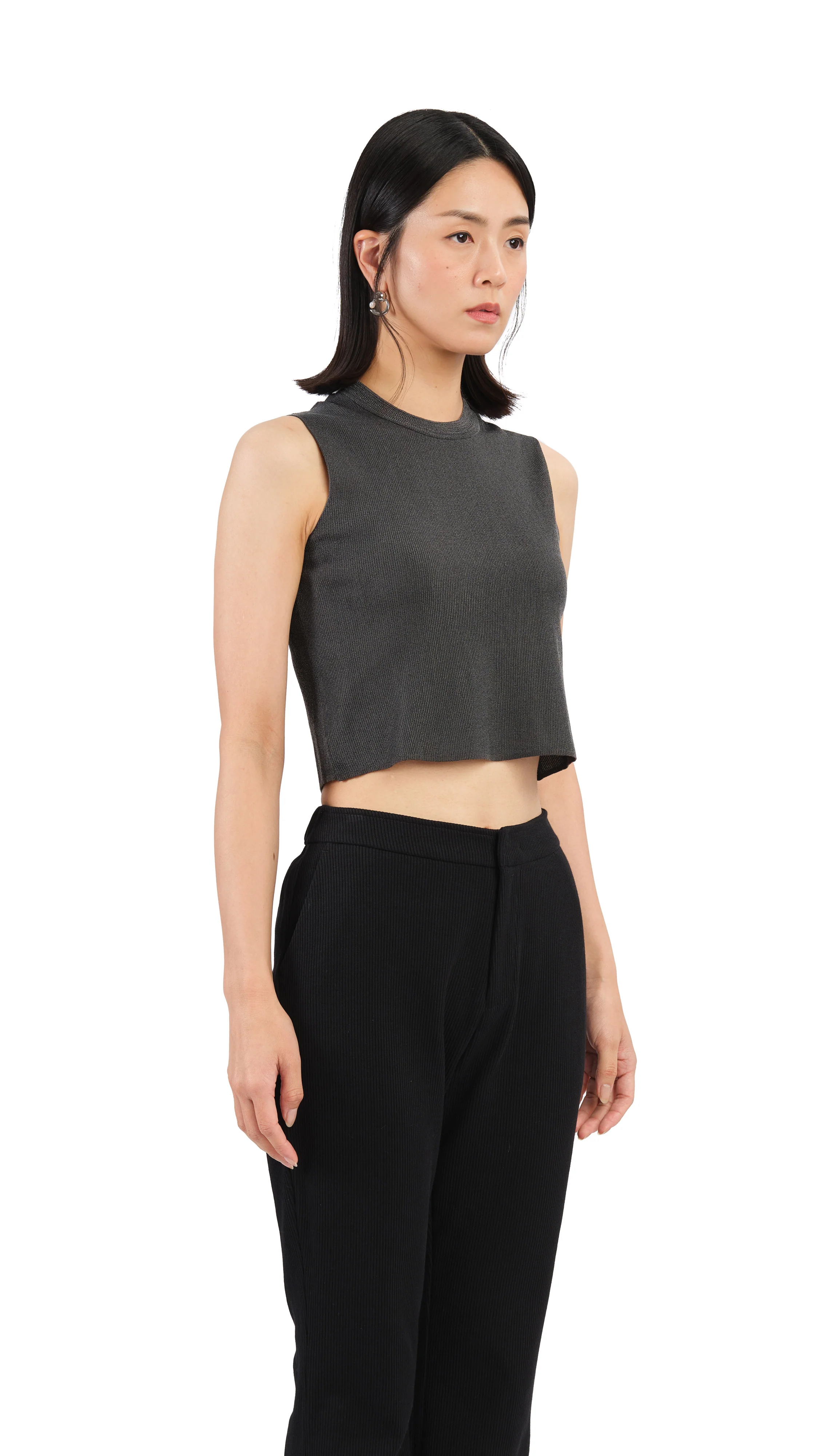 Sheer Knit Vest - Hudung