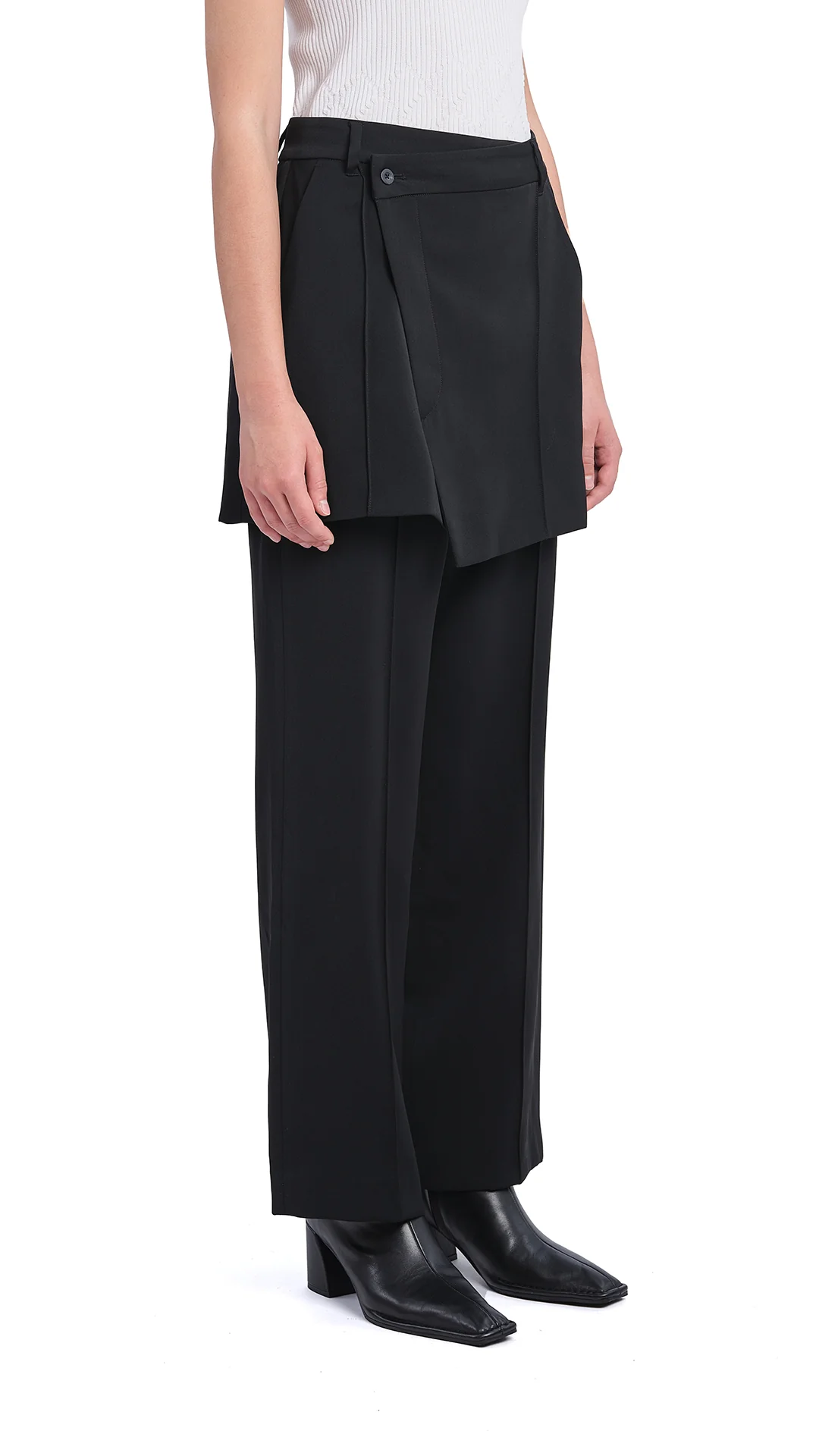 2 in 1 Straight-Fit Pants - Hudung