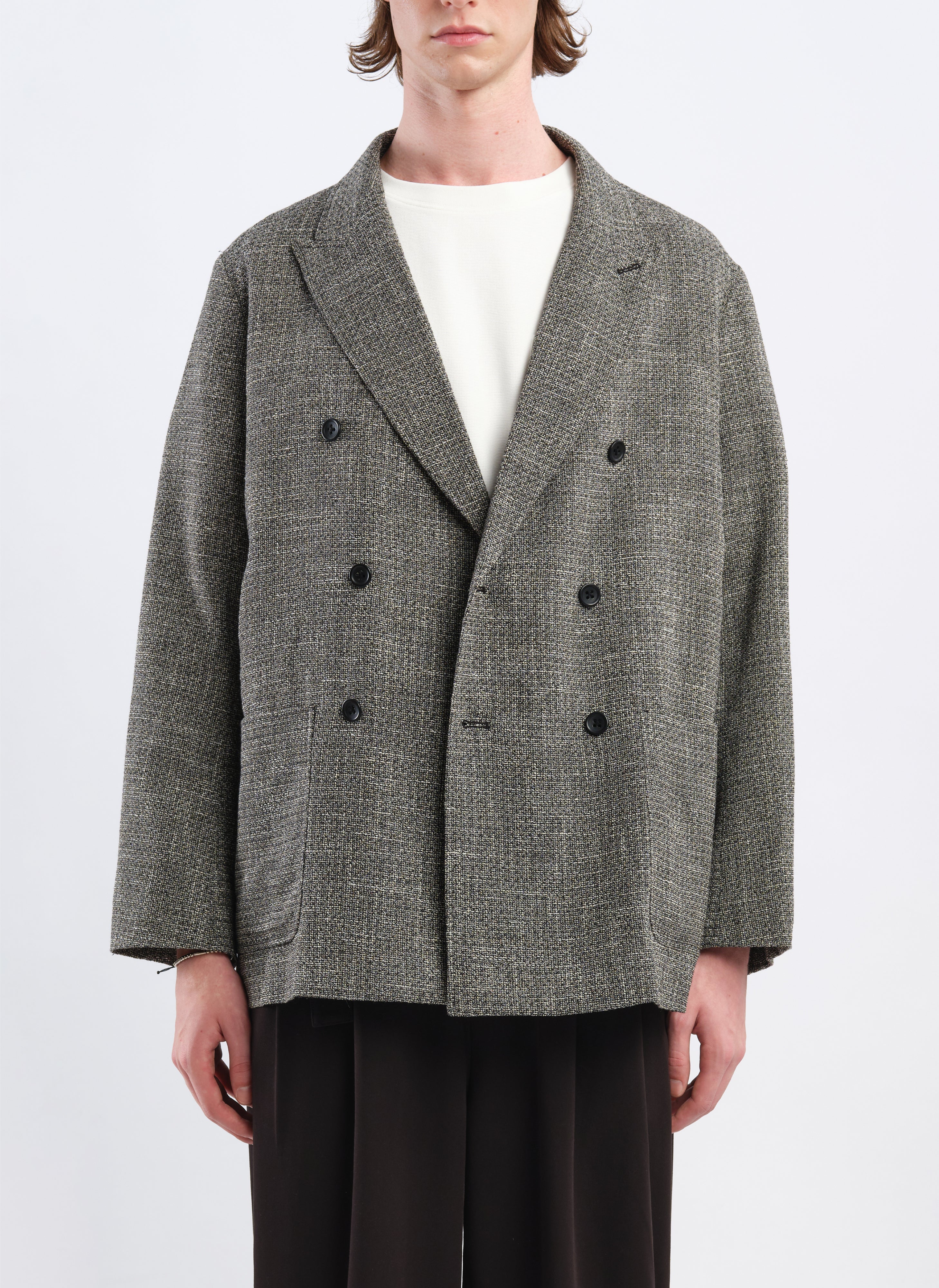 Marzotto Soft Double Breasted Blazer - Hudung