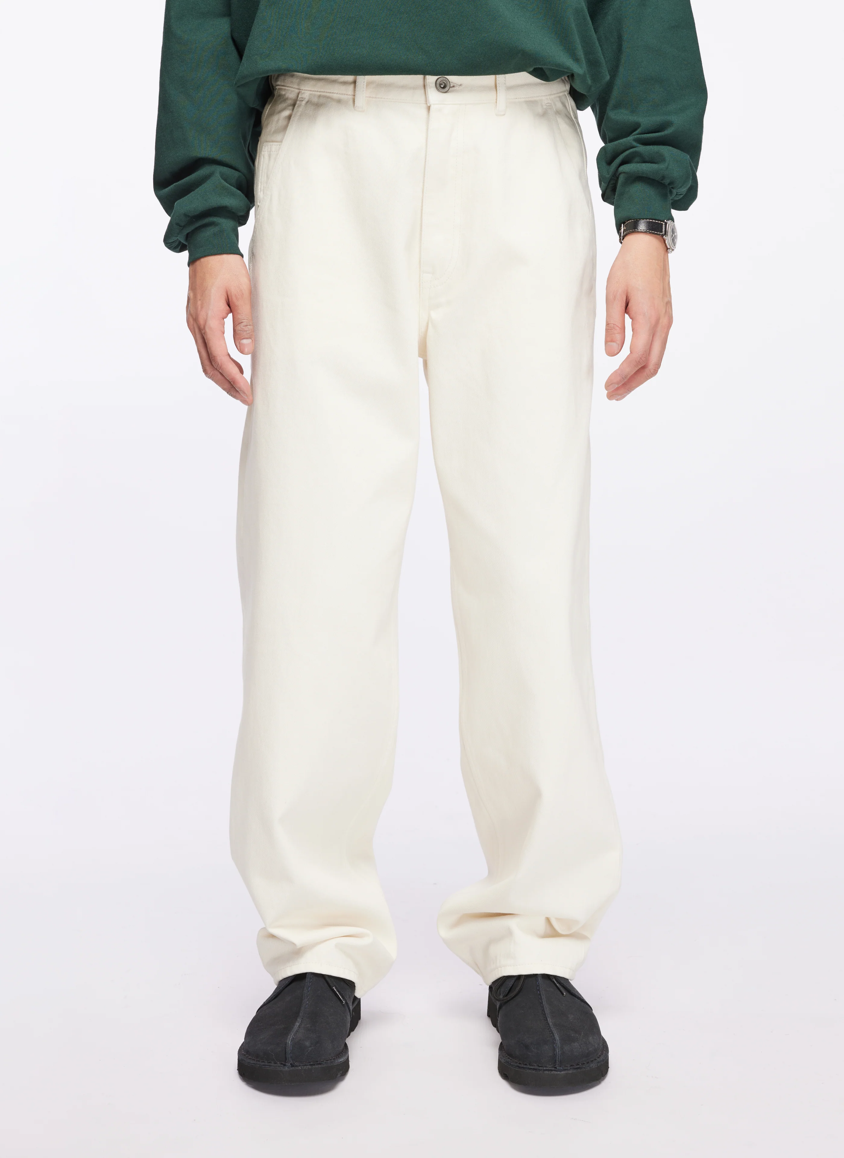 15oz Cotton Denim Worker Jeans - Hudung