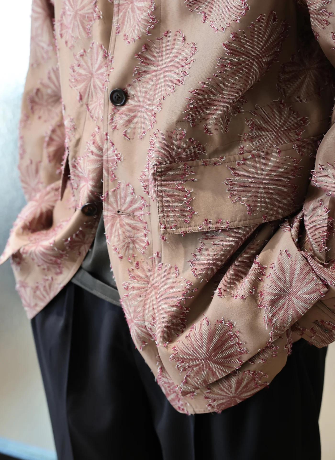 Polyester Rayon Embroidery Soft Hunting Blazer - Hudung