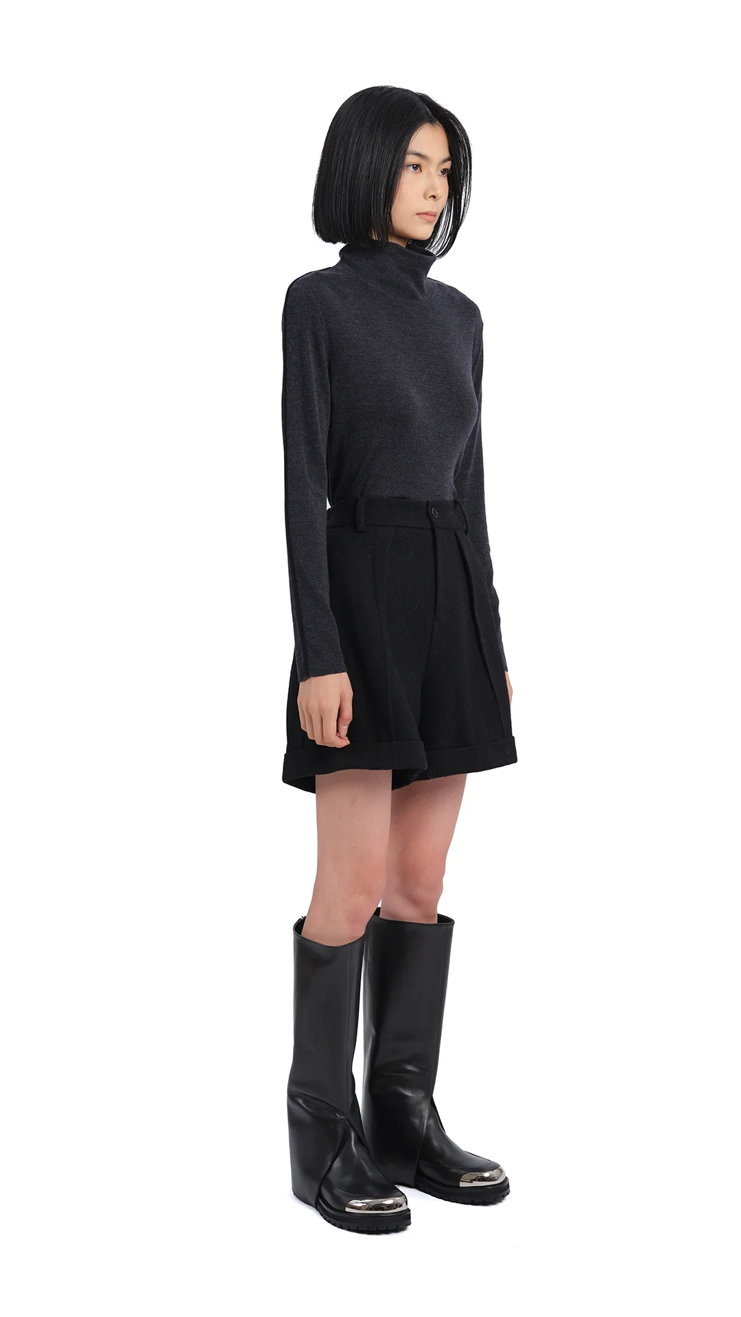 Wool Short Pants - Hudung