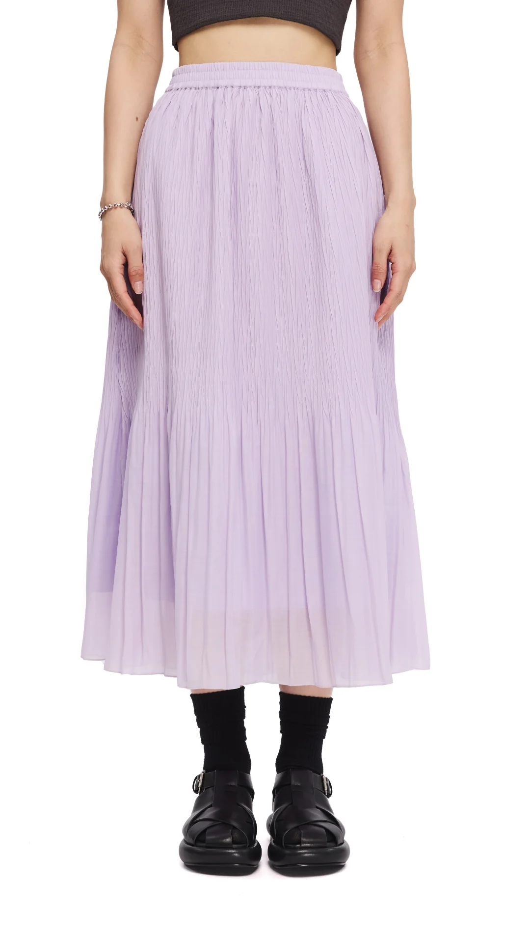 Textured Skirt - Hudung